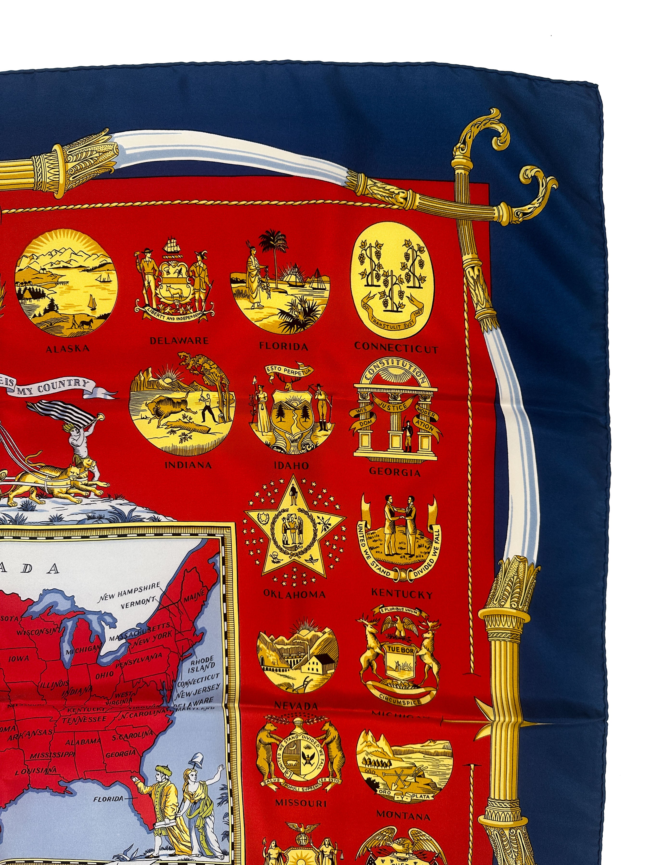 Hermès Special Edition 1976 Bicentenary Arms Of The United States 90