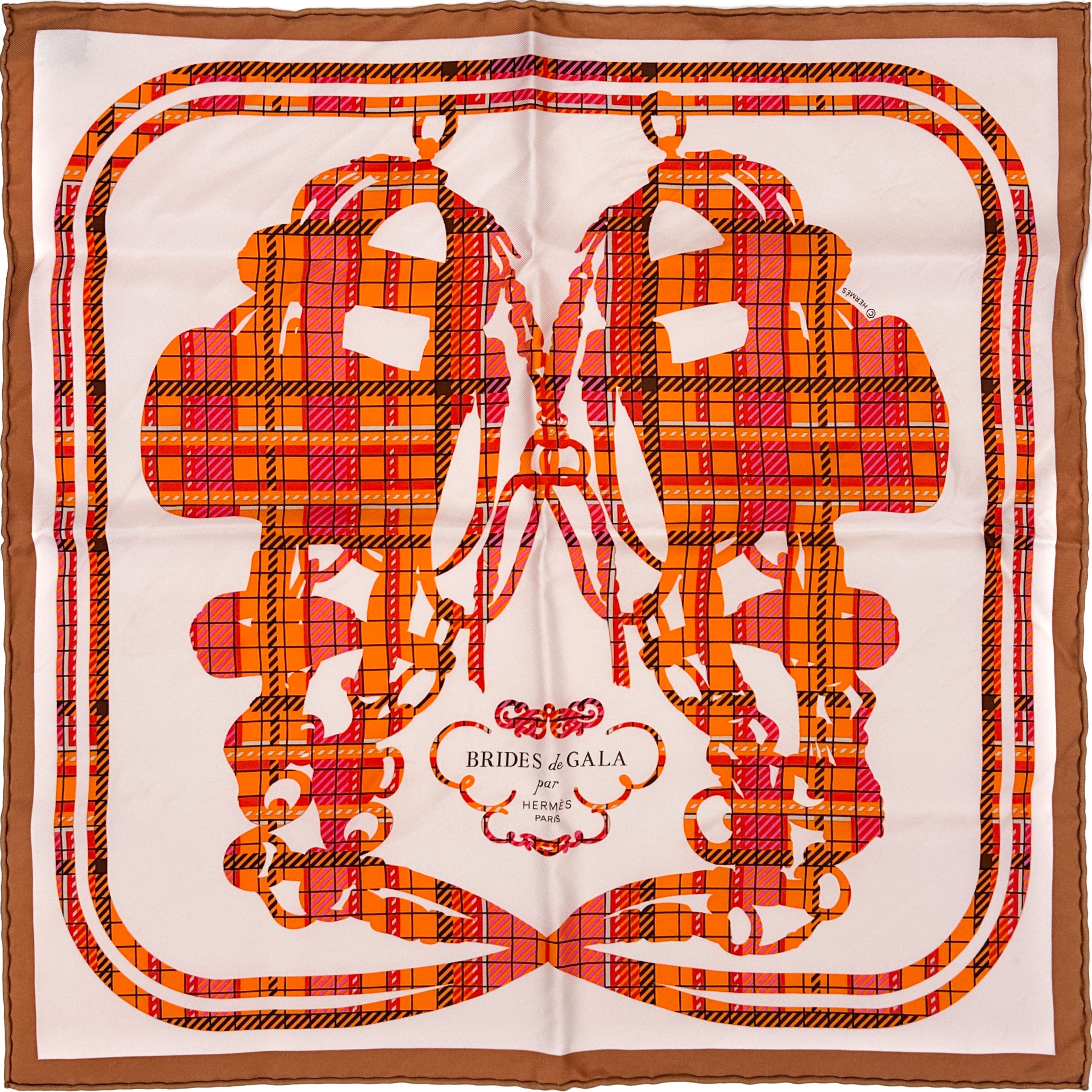 Hermès  Brides de Gala Tartan 45