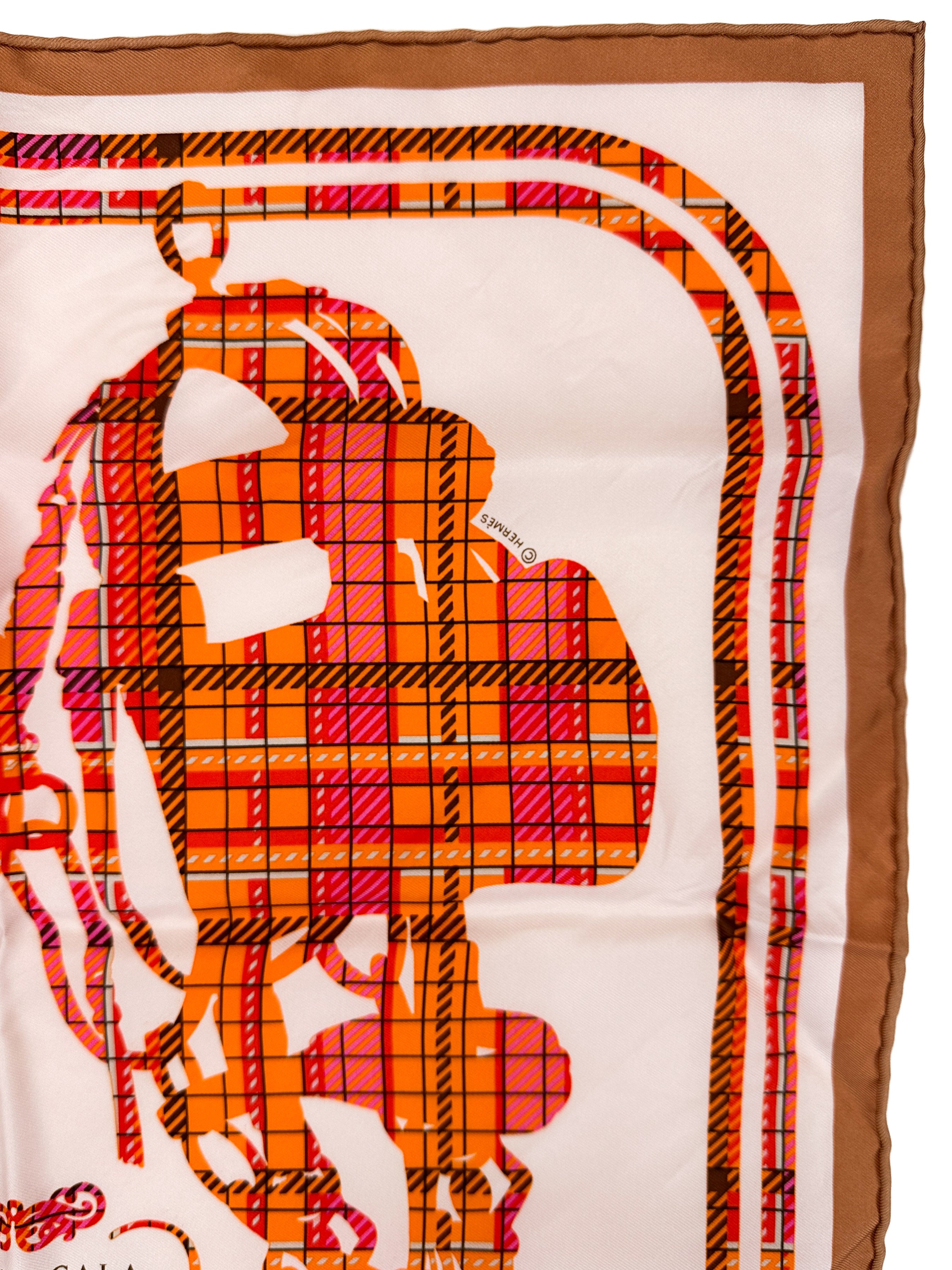 Hermès  Brides de Gala Tartan 45