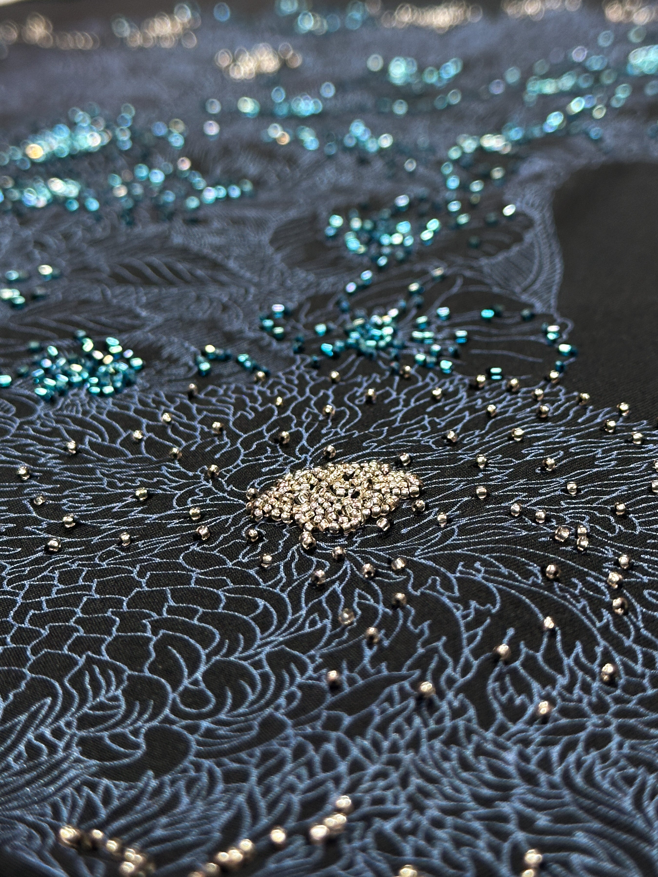 Hermès Robe Légère Beaded Exceptional 90