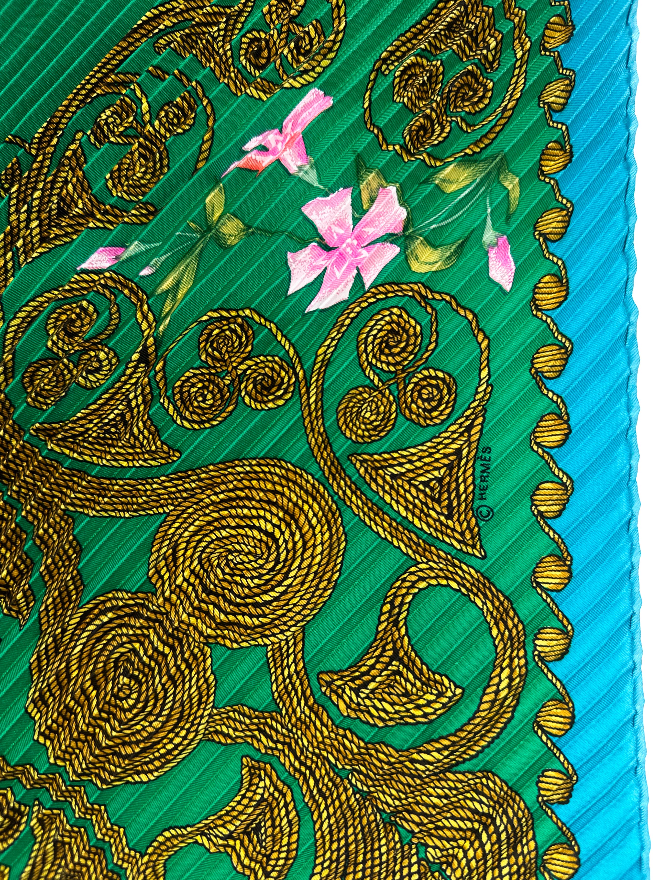 Hermès Arabesques Plissé 90