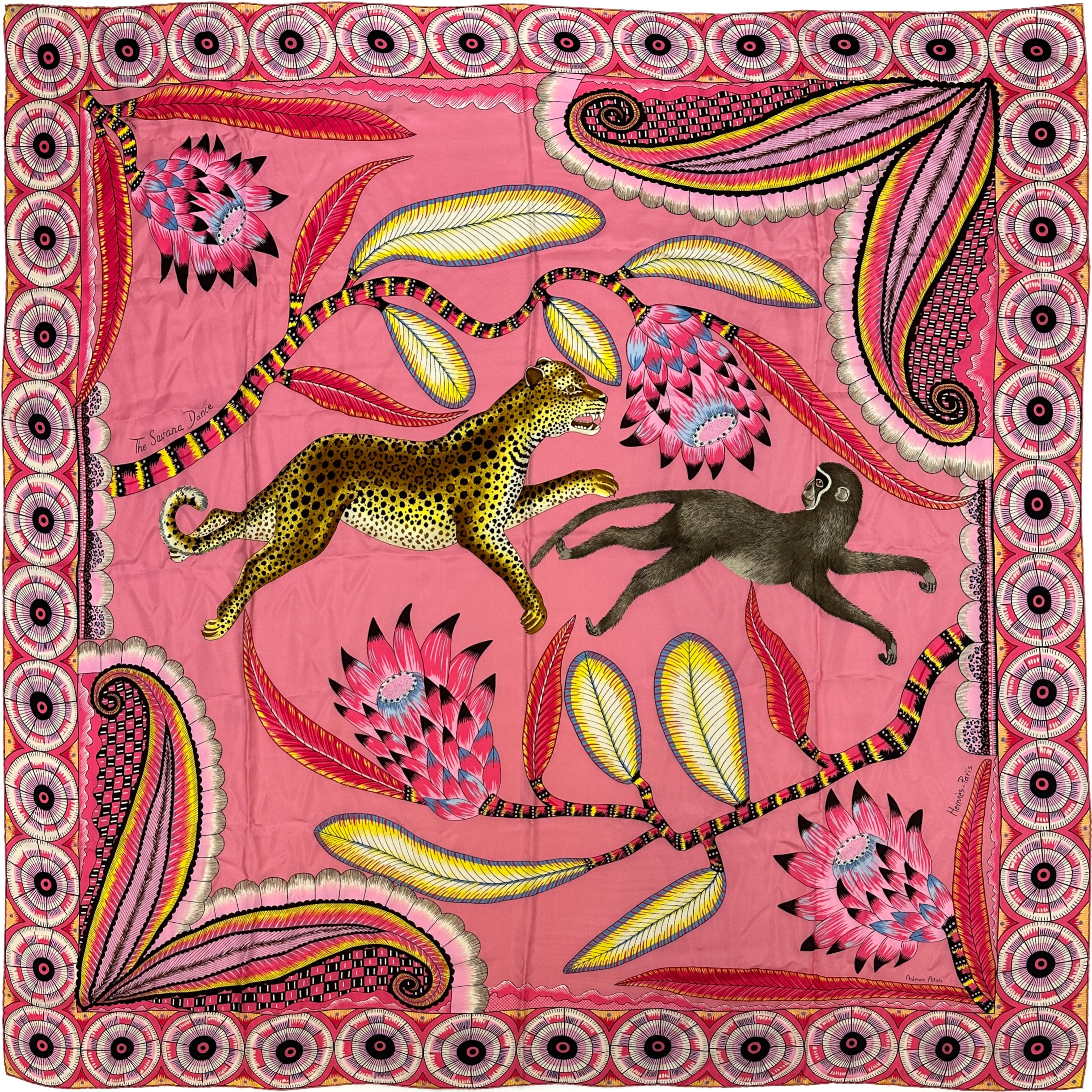 Hermès The Savana Dance Wash Silk 140