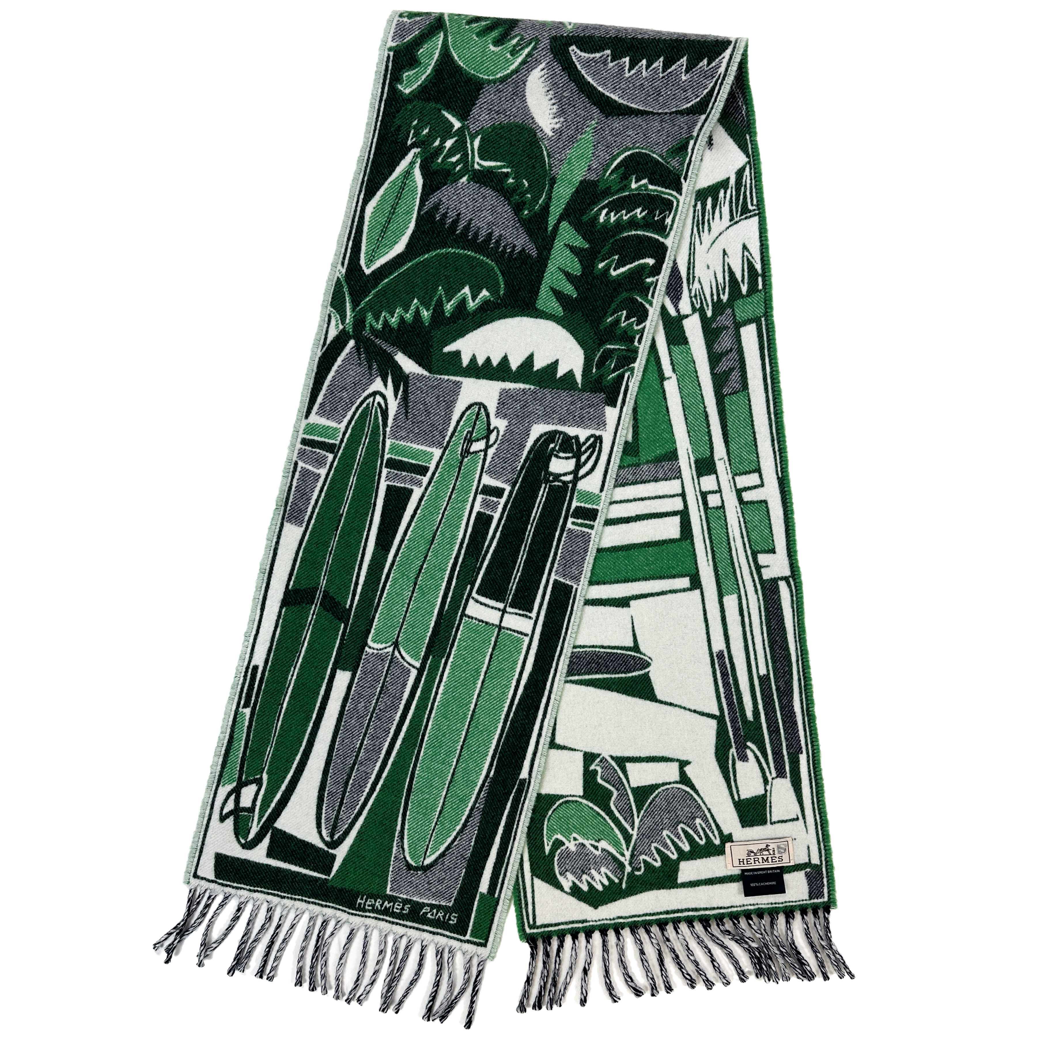 Hermès Surf, Sea, Fun Cashmere Shawl