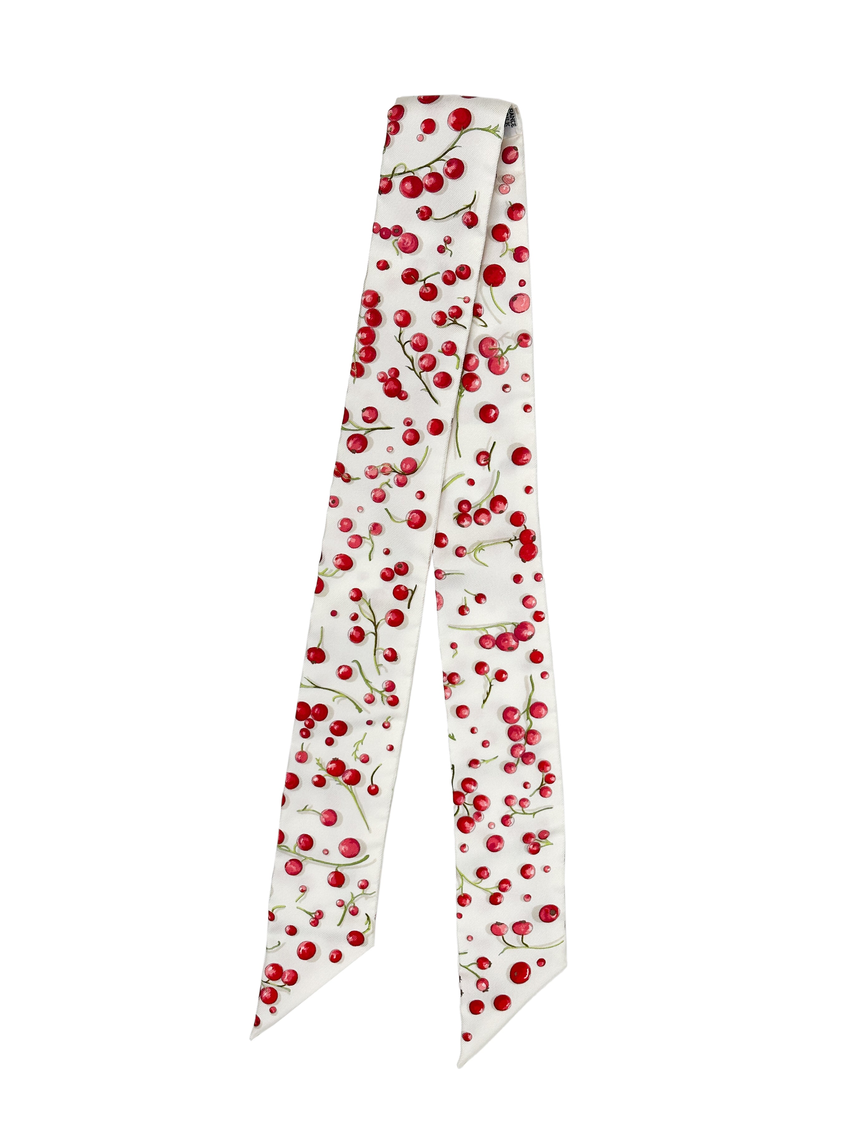 Hermès Red Berries Twilly