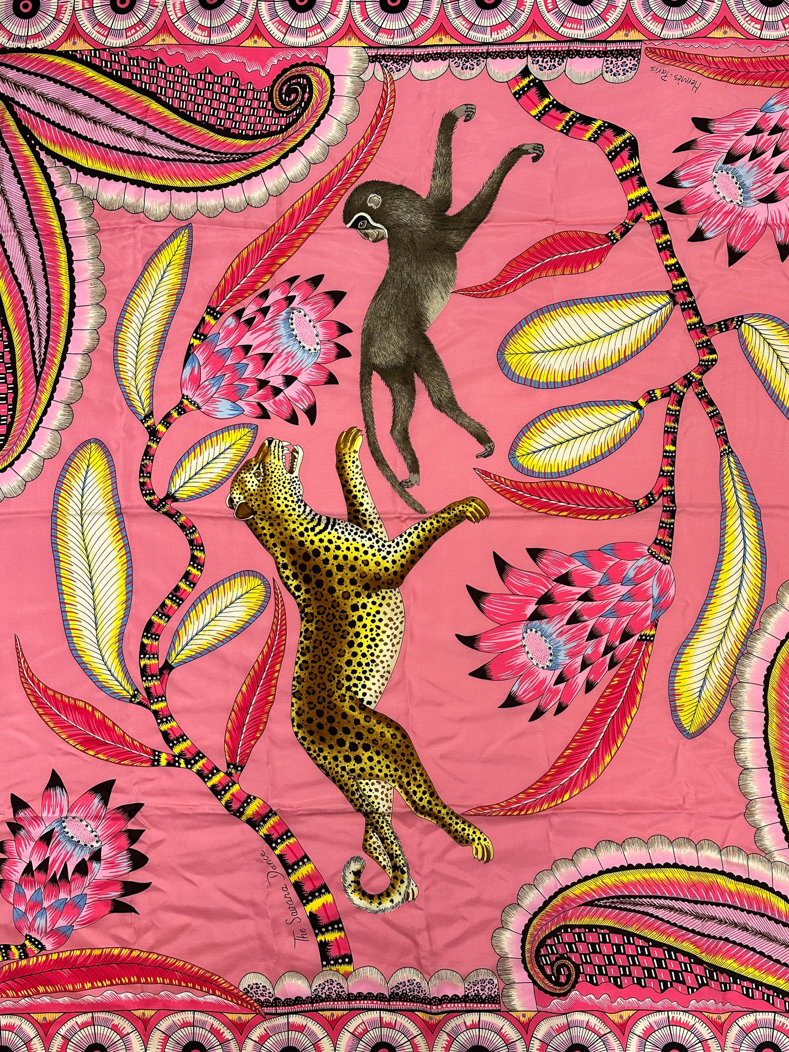 Hermès The Savana Dance Wash Silk 140