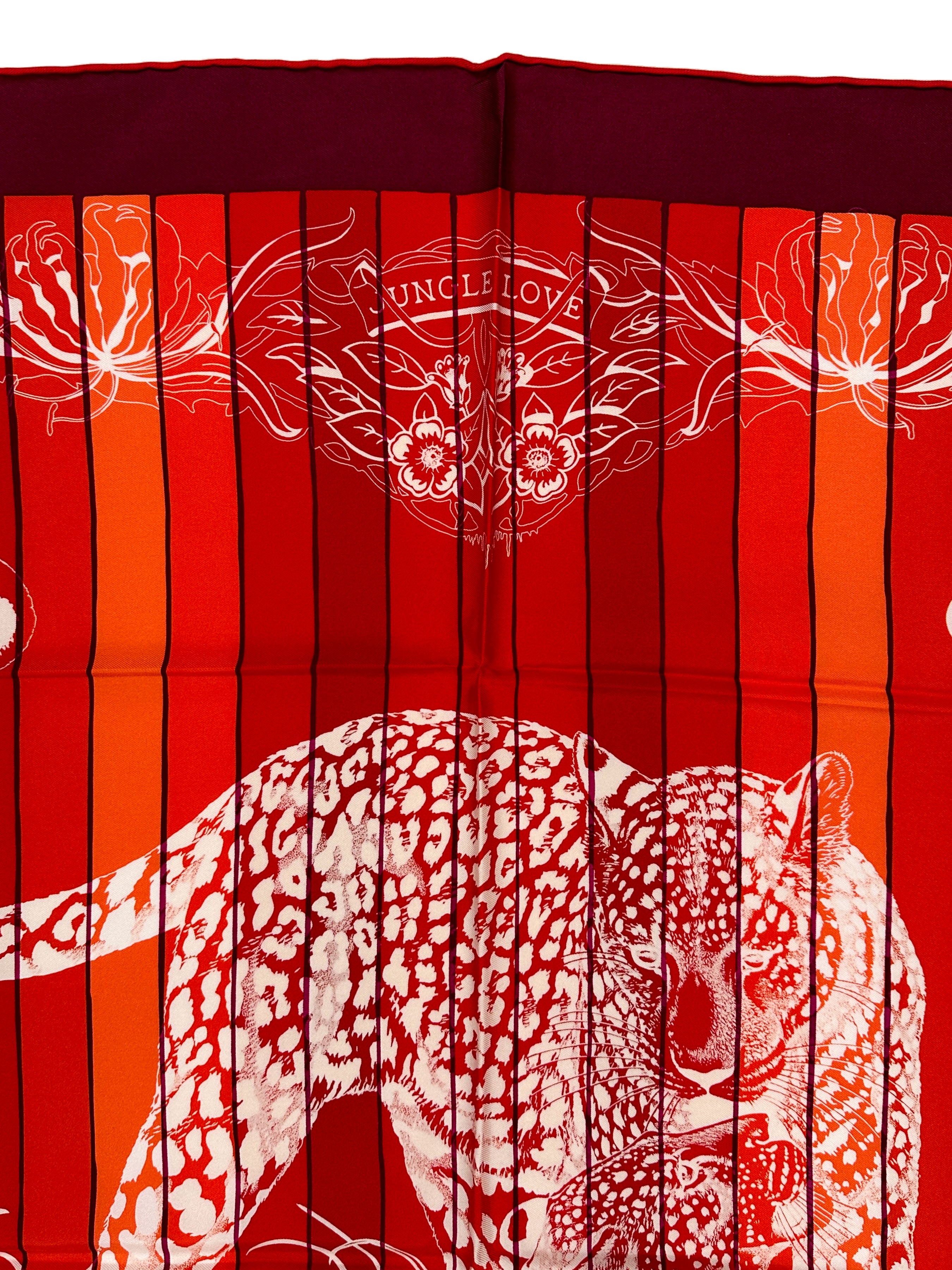 Hermès Jungle Love Rainbow 90