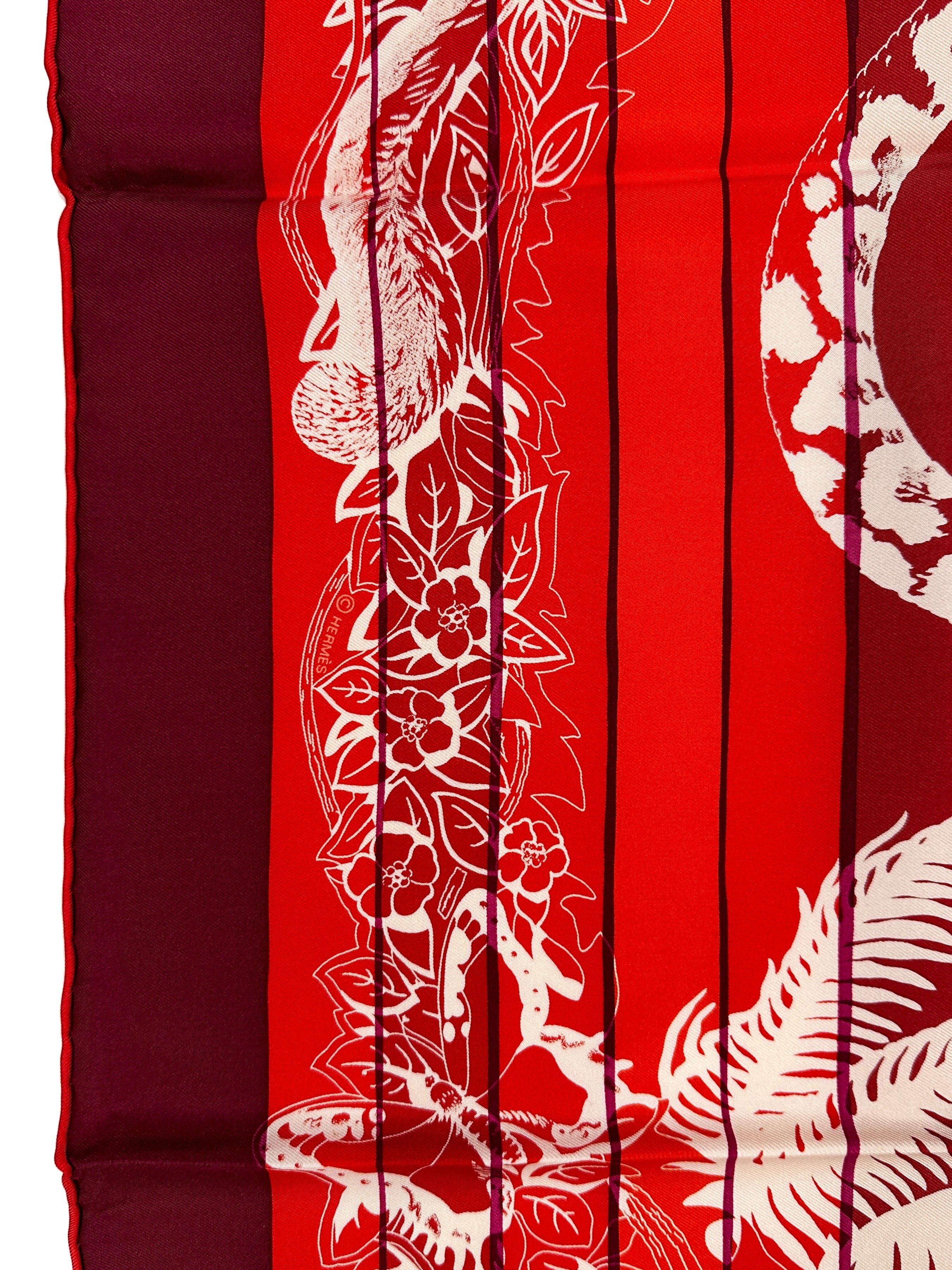 Hermès Jungle Love Rainbow 90