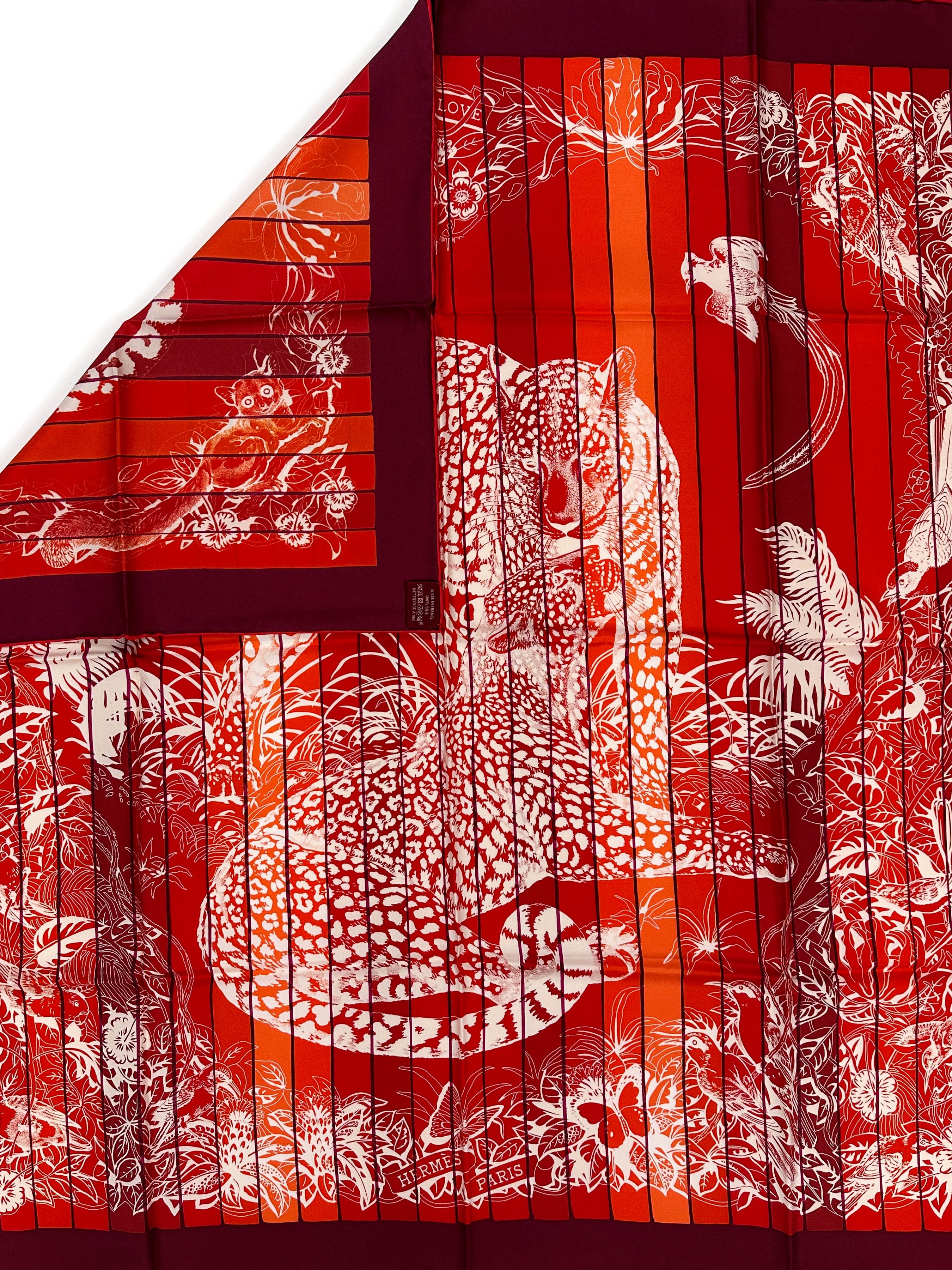 Hermès Jungle Love Rainbow 90