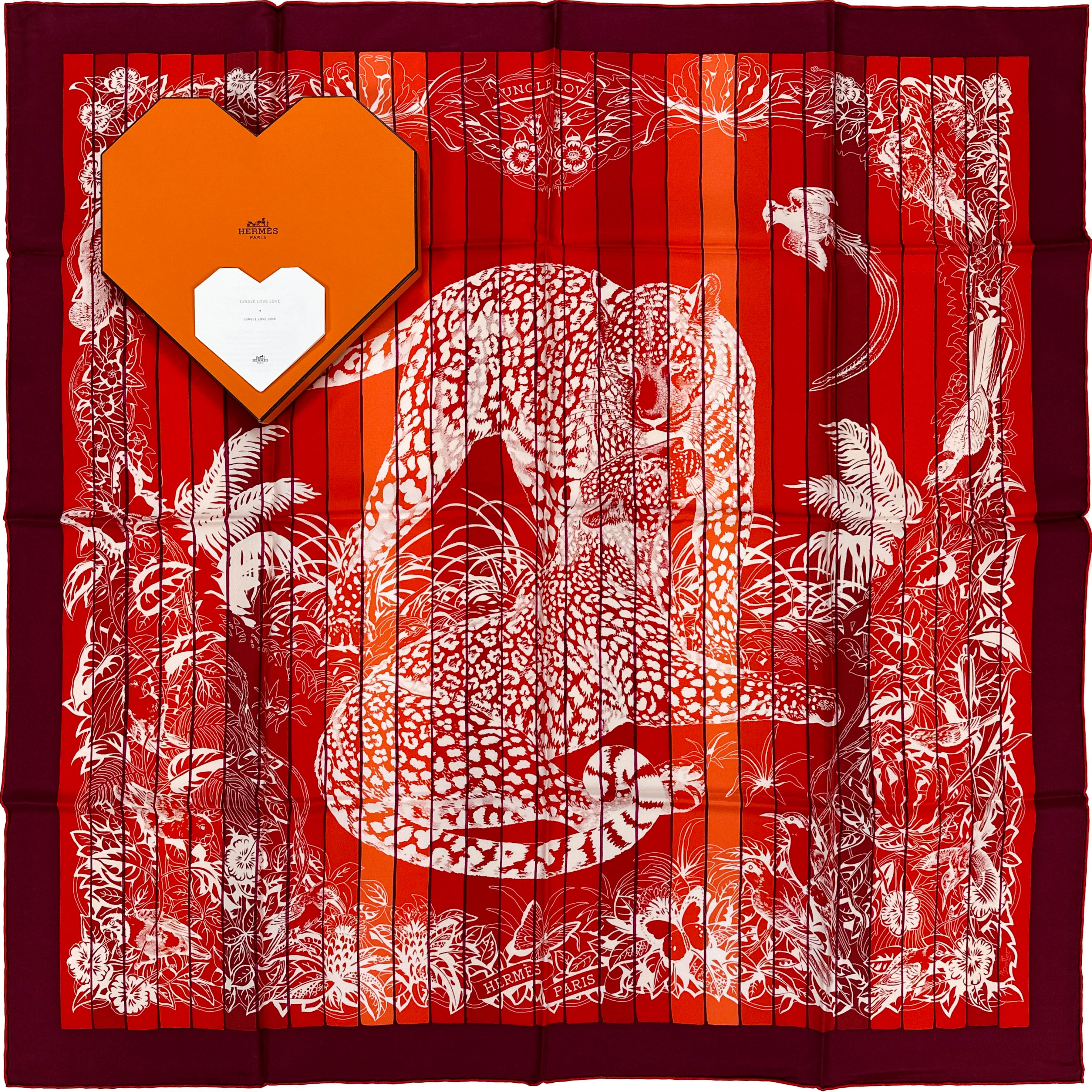 Hermès Jungle Love Rainbow 90