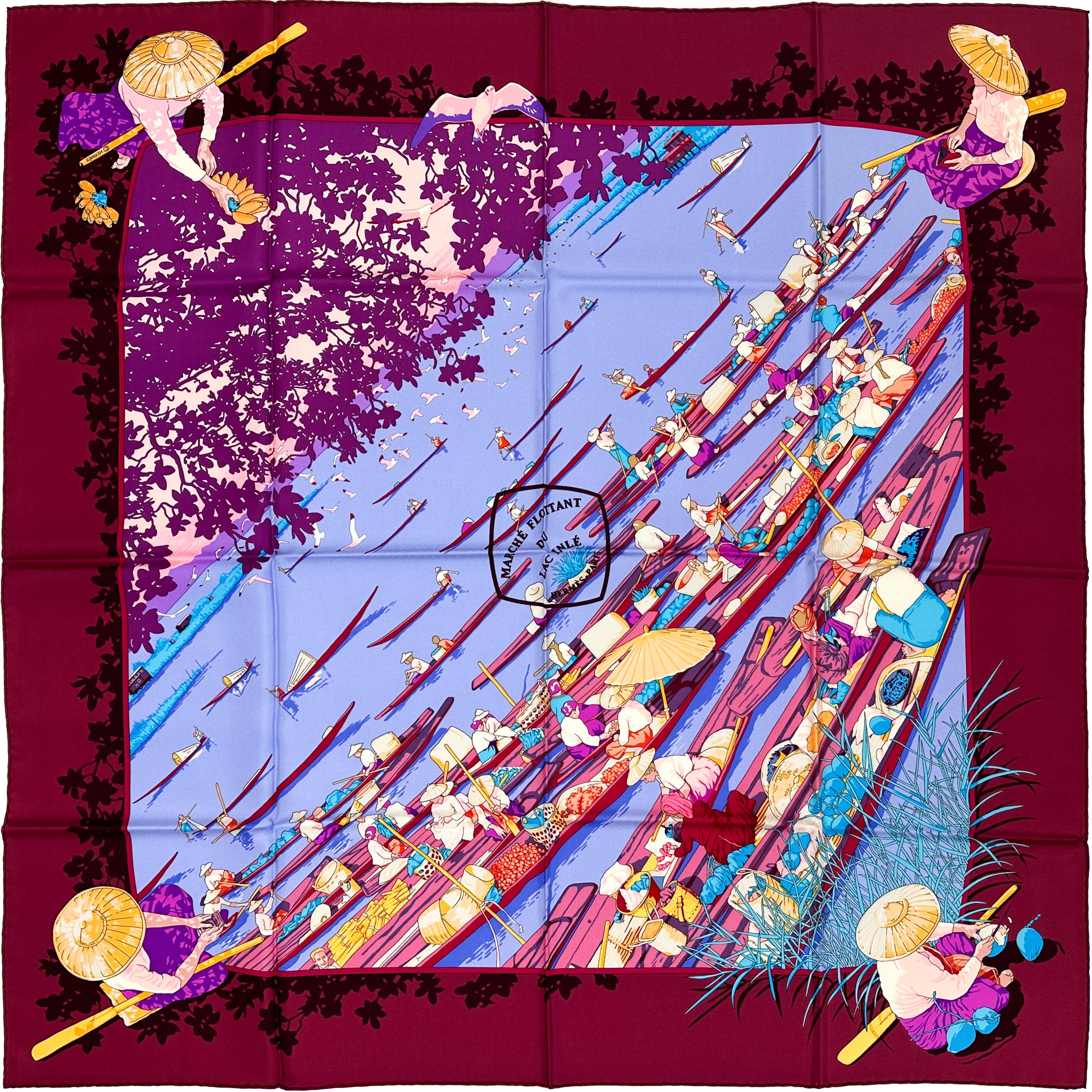 Hermès Marché Flottant Du Lac Inlé 90