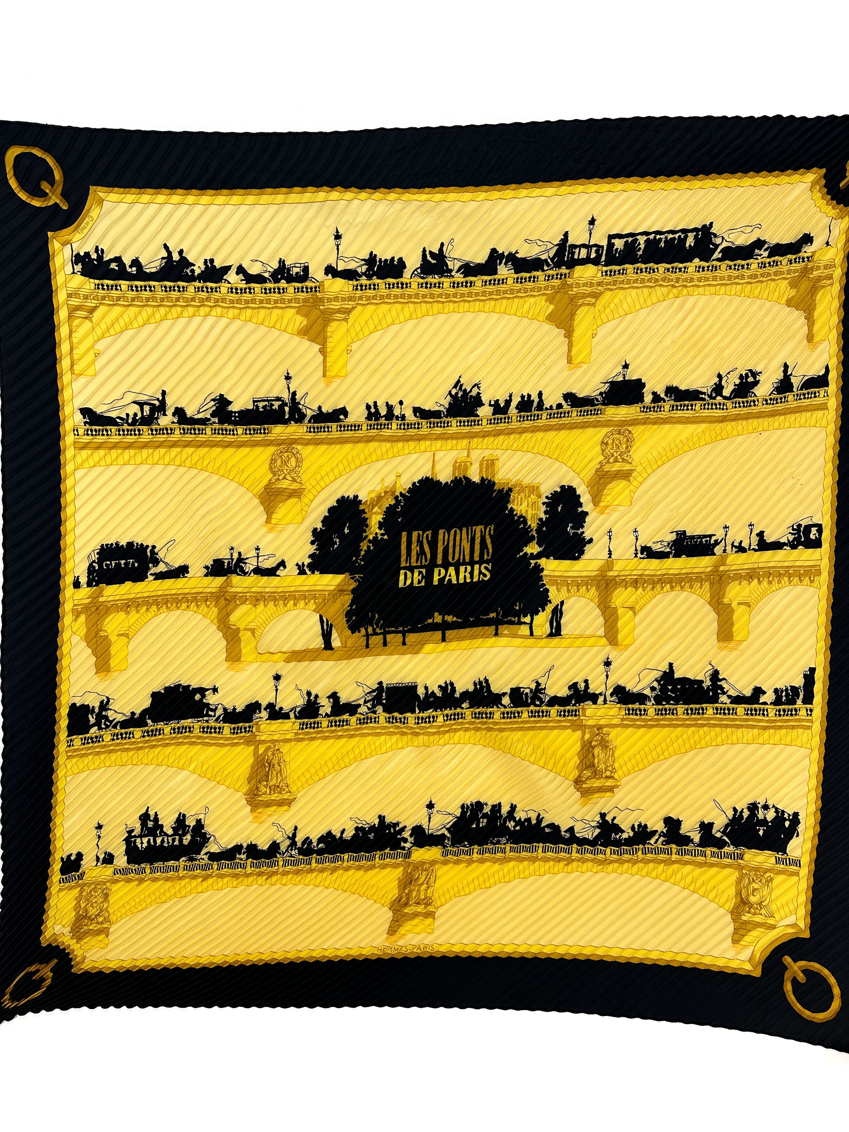 Hermès Les Ponts de Paris Plissé 90