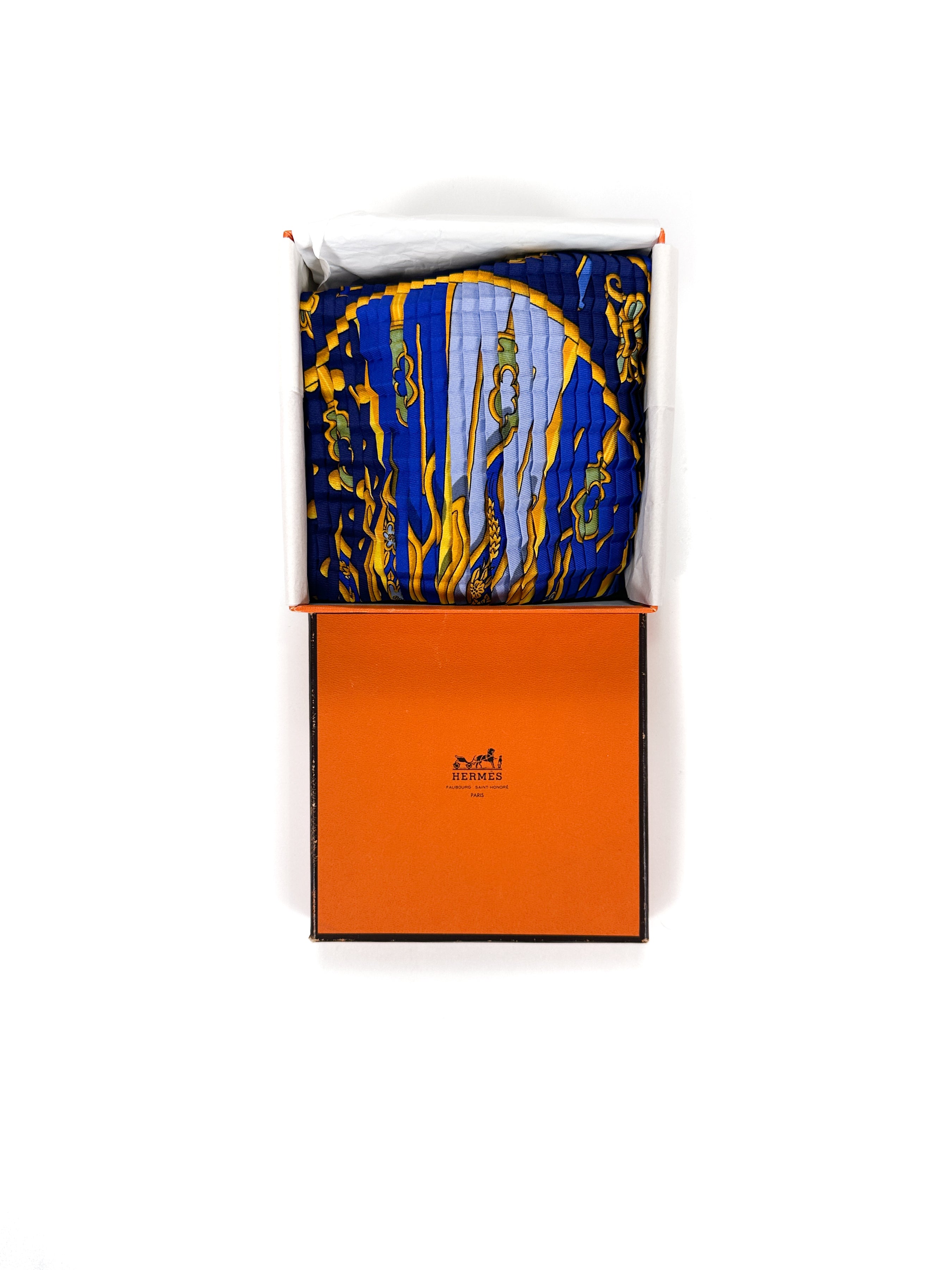 Hermès Gloria Soli Mosaic Plissé 90