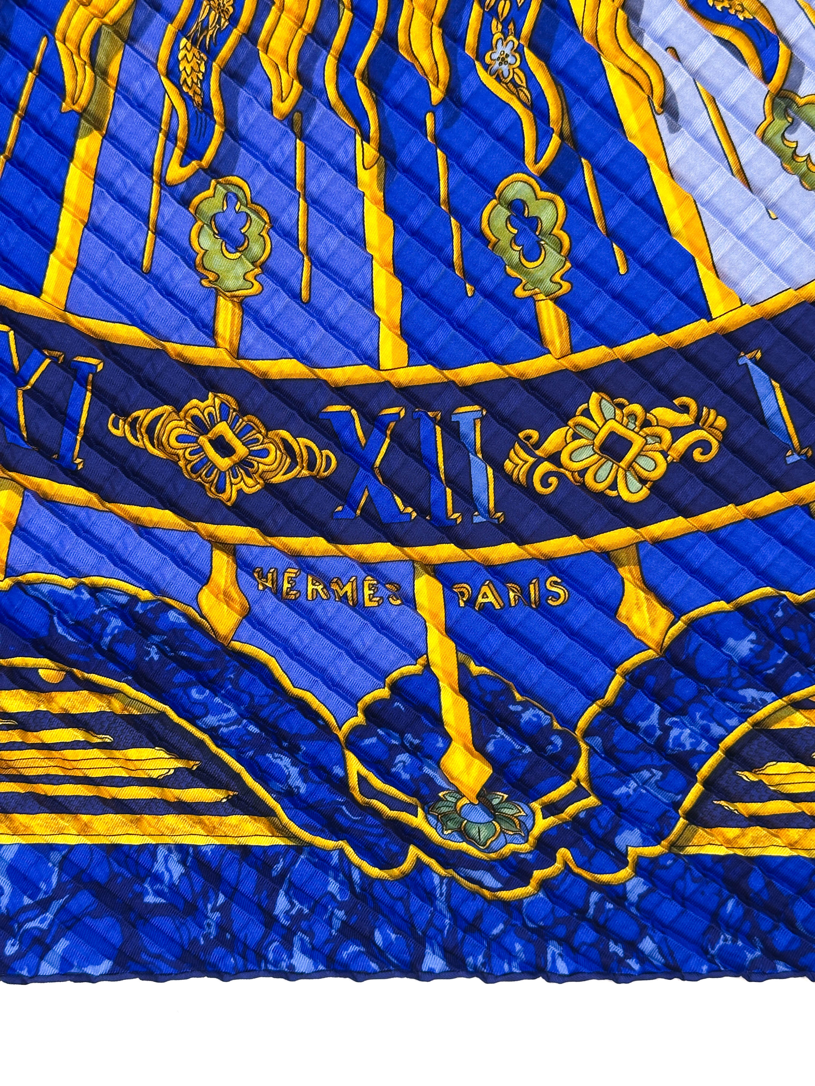 Hermès Gloria Soli Mosaic Plissé 90