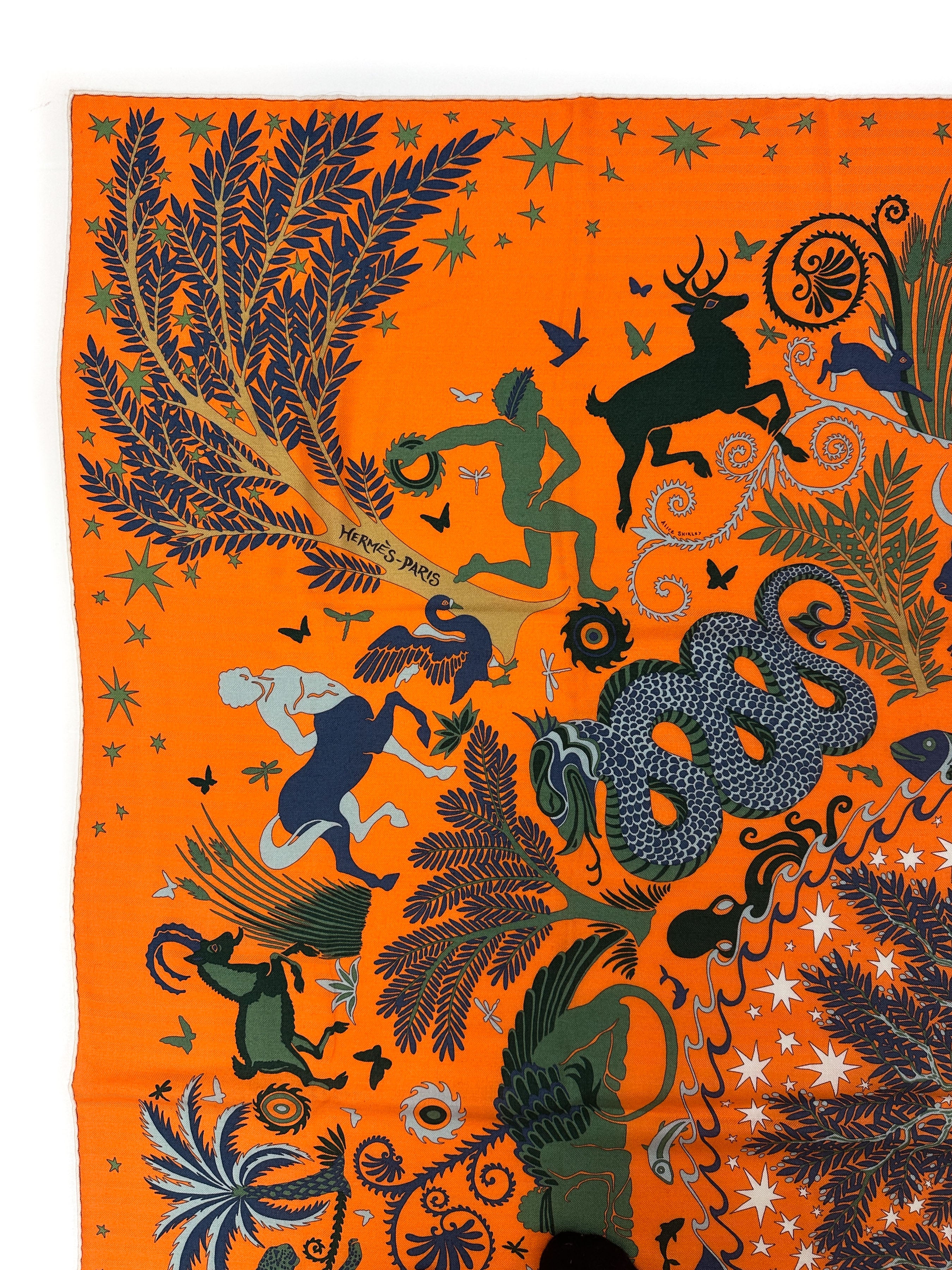 Hermès Sous le Charme d'Orphée Cashmere Silk 140