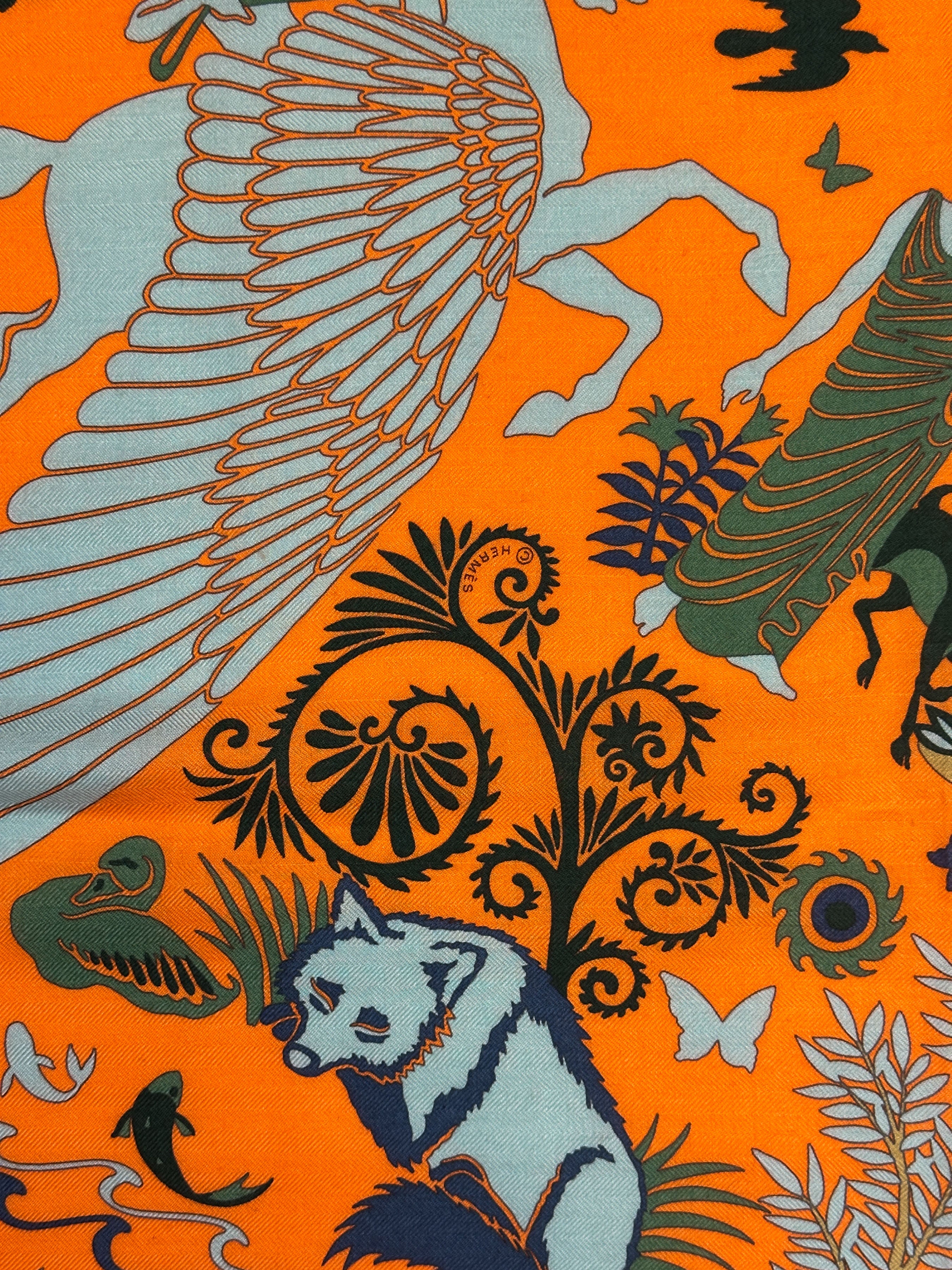 Hermès Sous le Charme d'Orphée Cashmere Silk 140