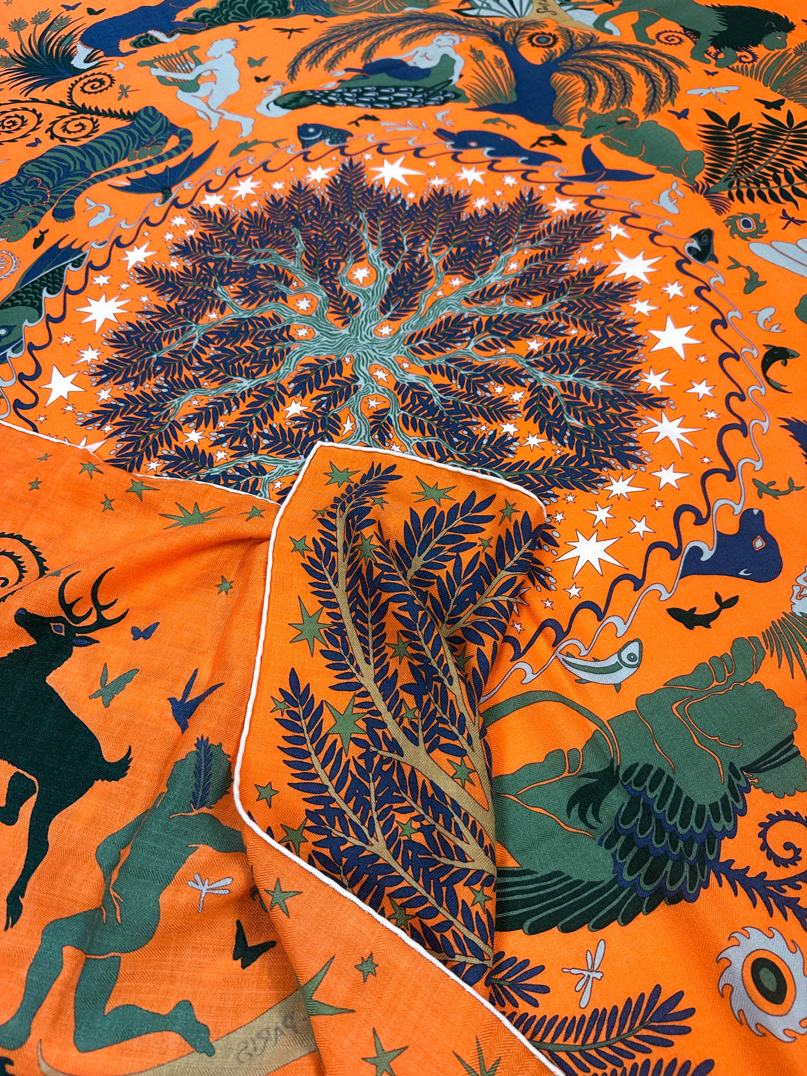 Hermès Sous le Charme d'Orphée Cashmere Silk 140