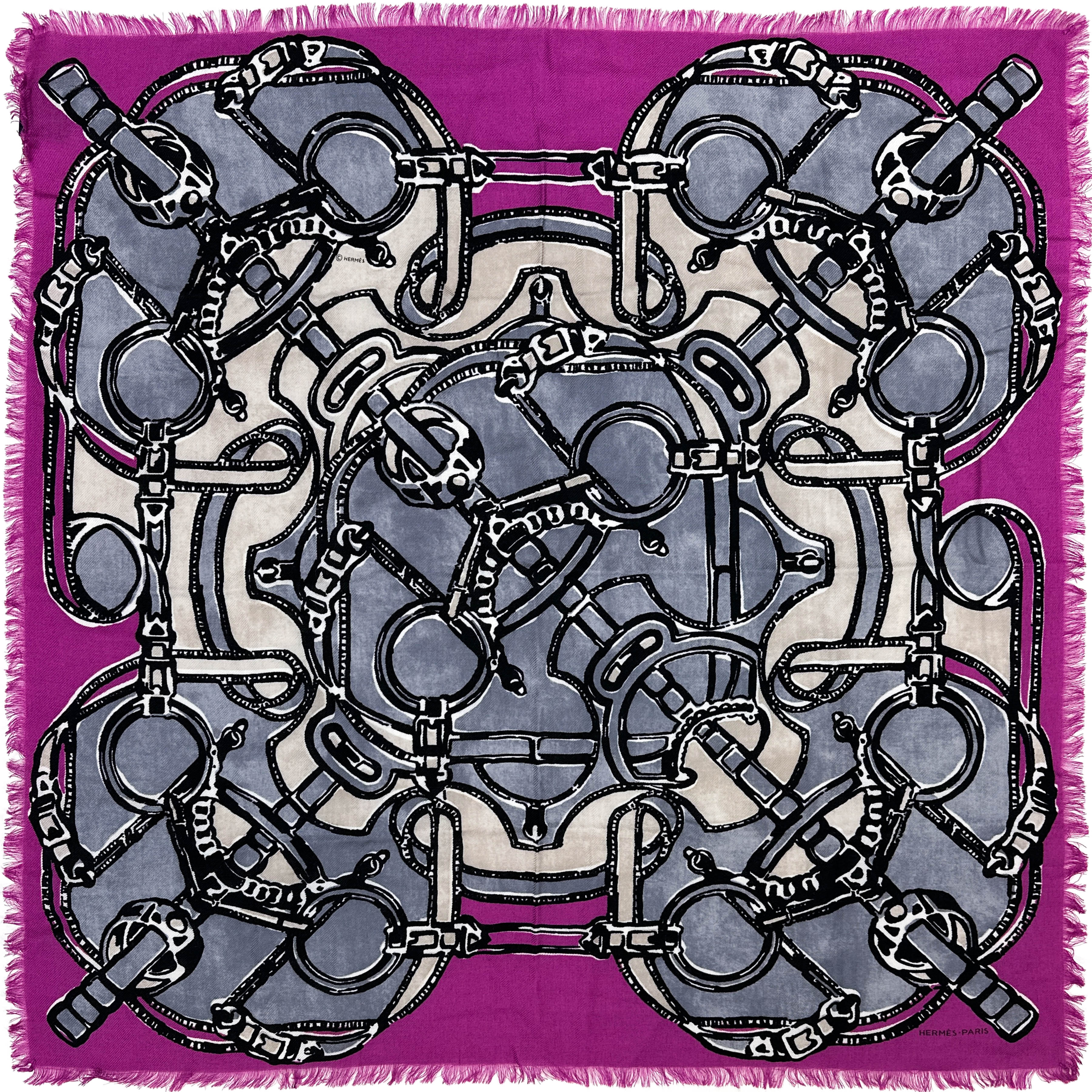 Hermès Eperon d'Or et de Couleurs Cashmere Silk 65
