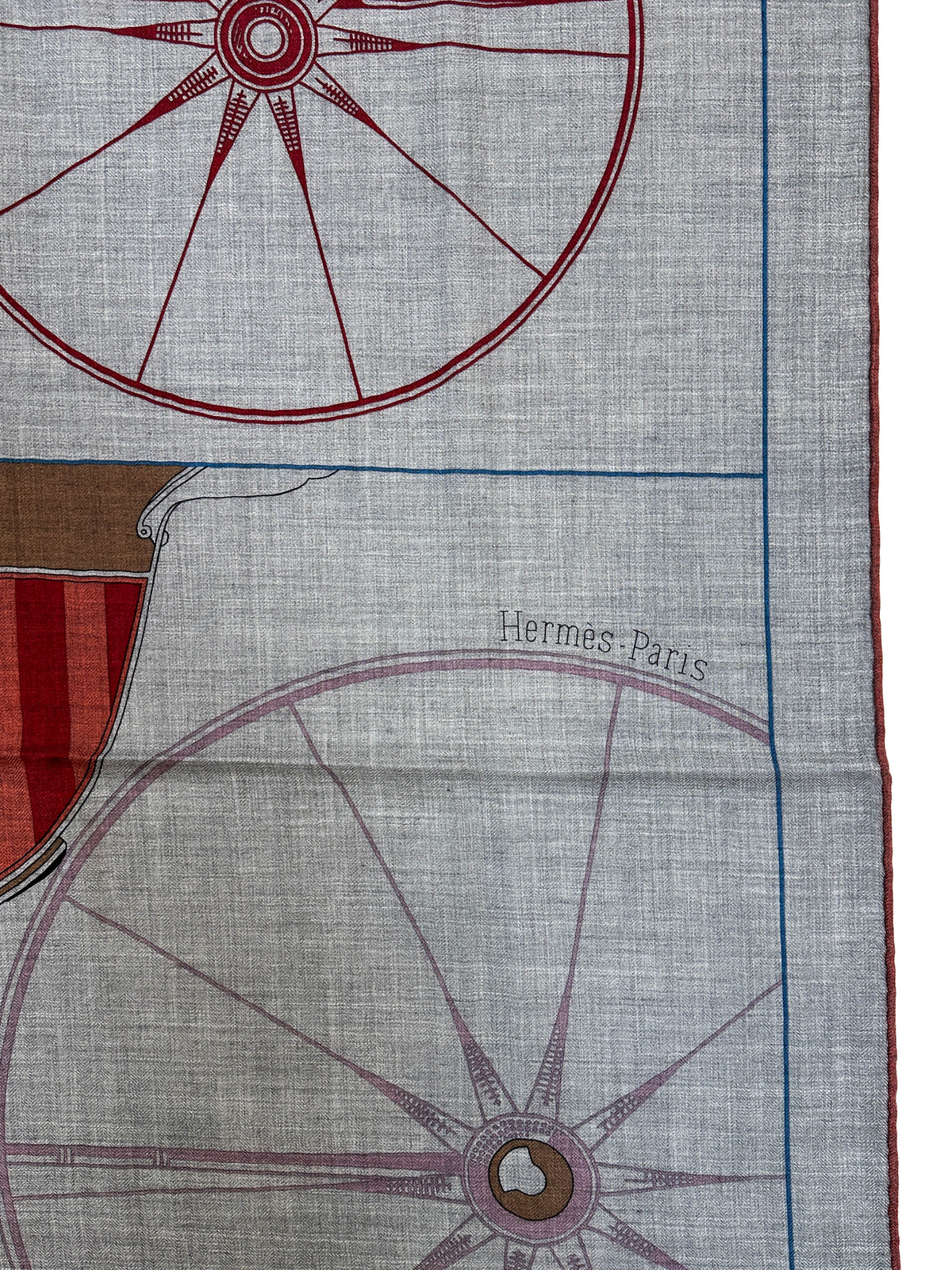 Hermès A Toute Berline ! Cashmere Silk 140