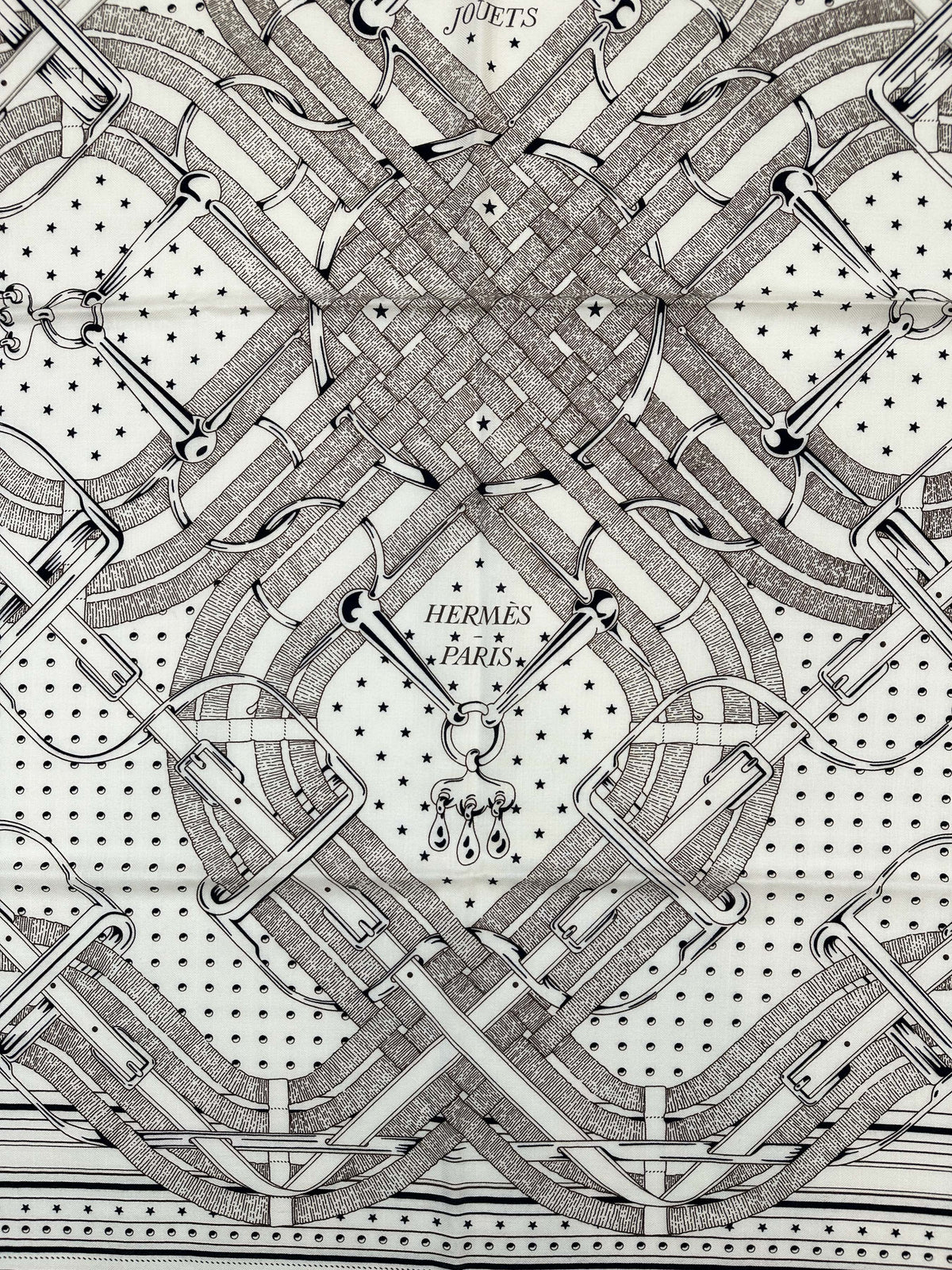 Hermès Mors à Jouets Bandana Cashmere Silk 140