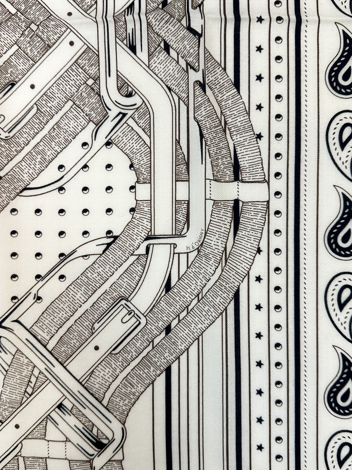 Hermès Mors à Jouets Bandana Cashmere Silk 140