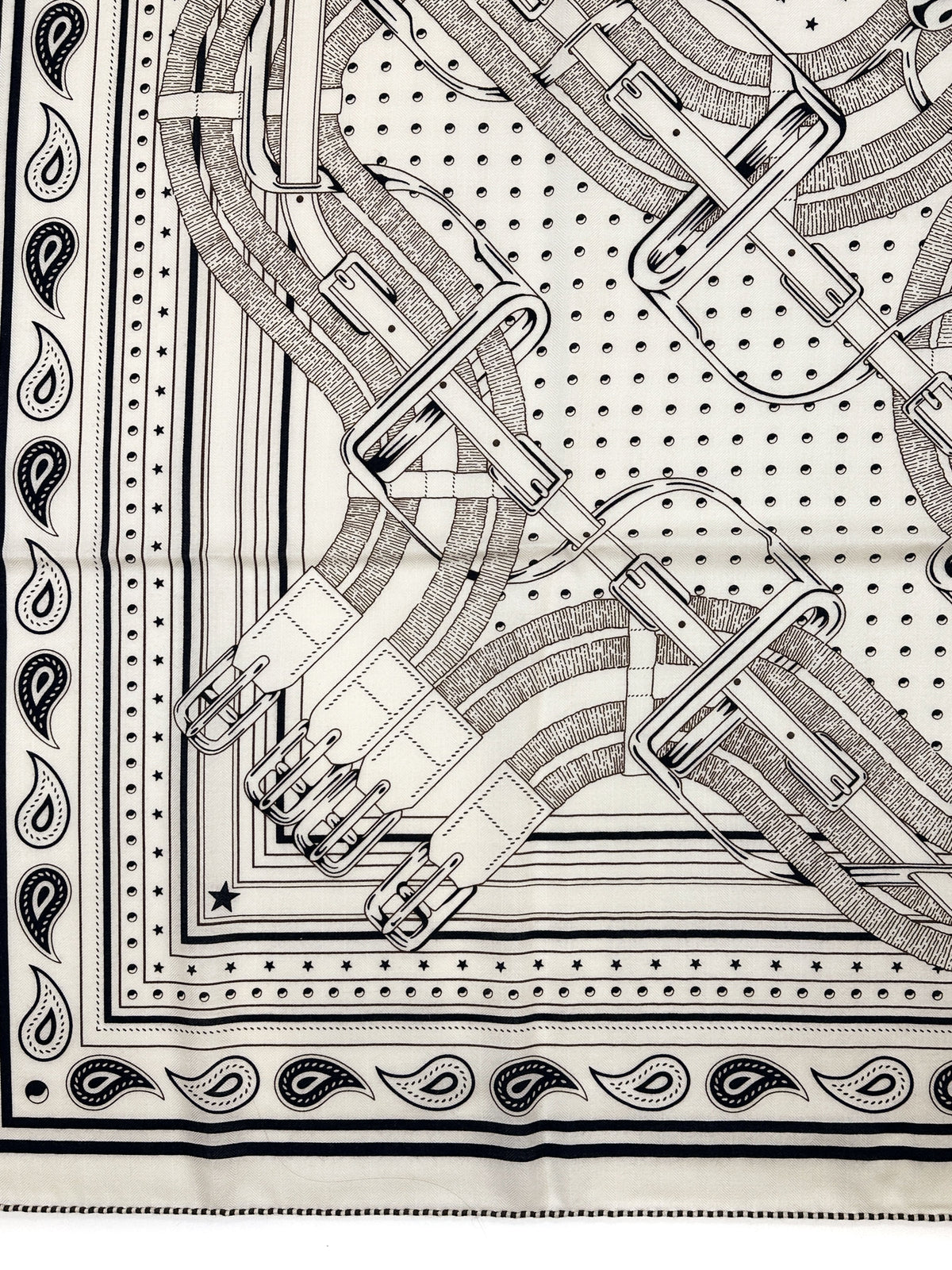 Hermès Mors à Jouets Bandana Cashmere Silk 140