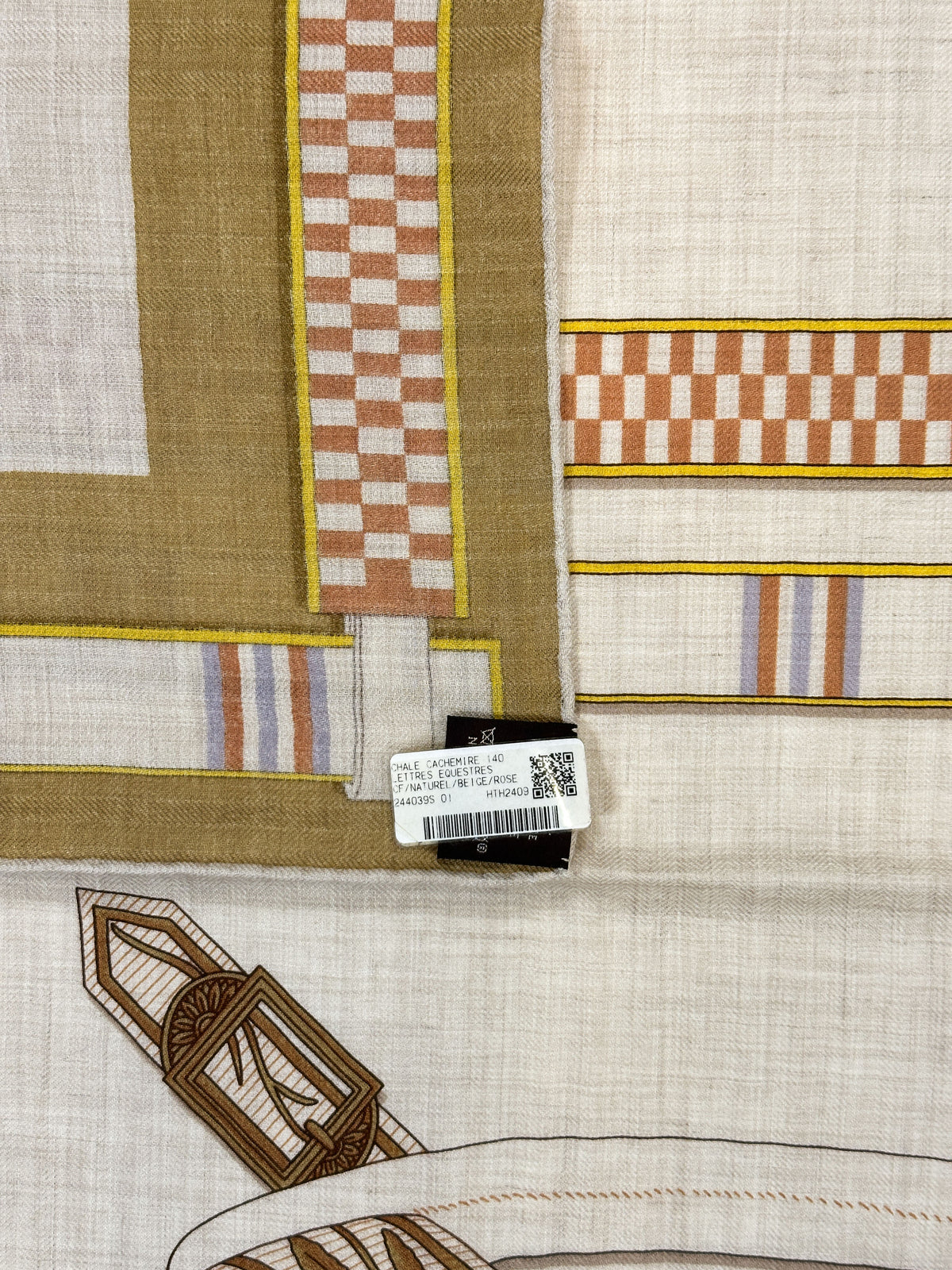 Hermès Lettres Equestres Cashmere Silk 140