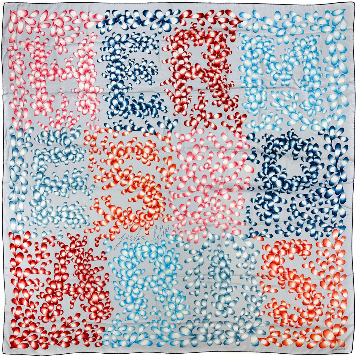 Hermès Jardins Lettre Silk 140