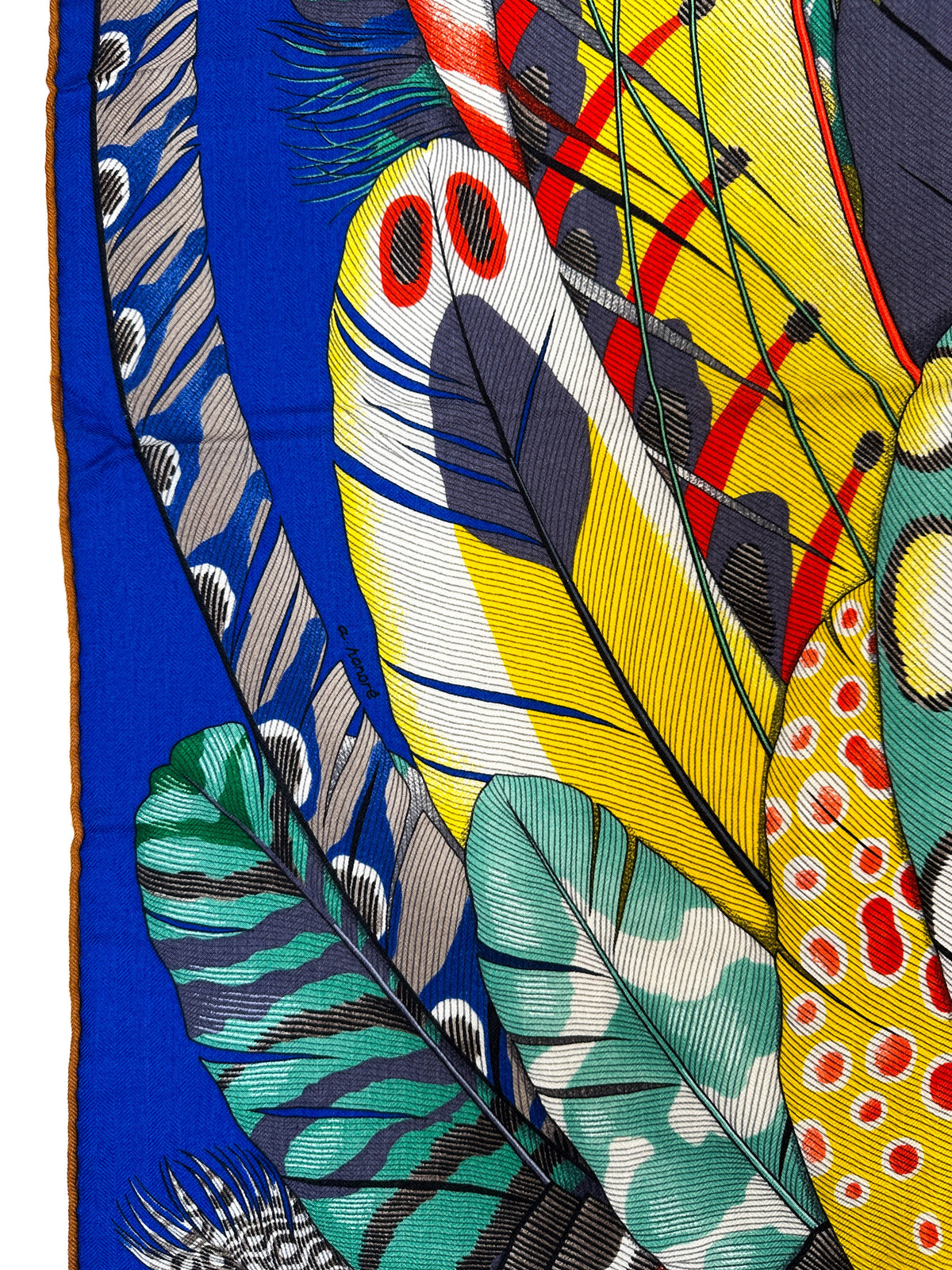 Hermès Plumes en Fête Cashmere Silk 140