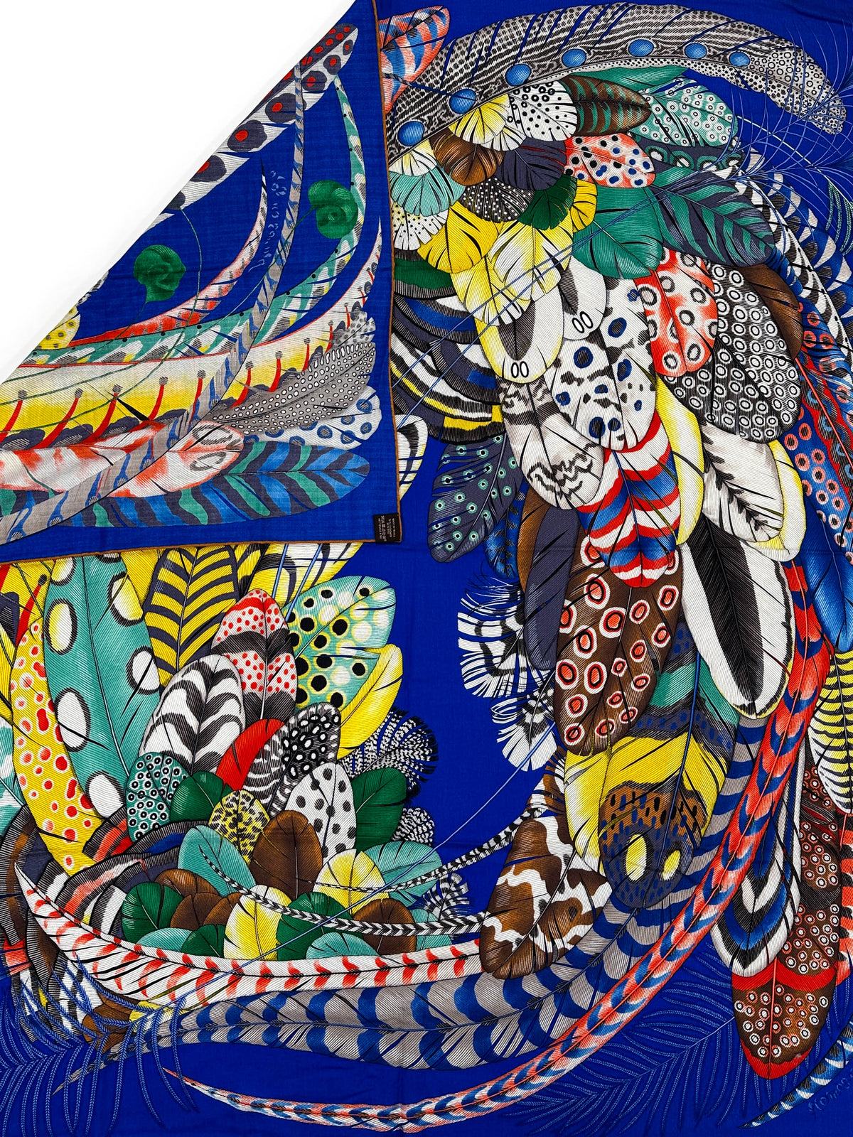 Hermès Plumes en Fête Cashmere Silk 140