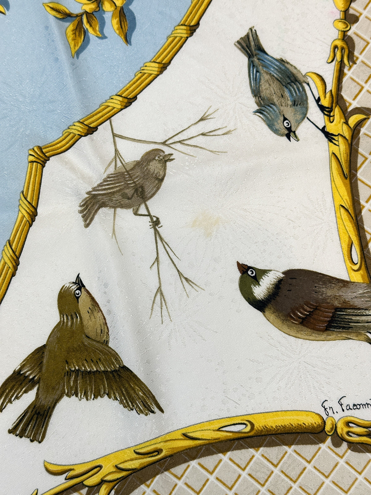 Hermès La Cle des Champs Jacquard 90
