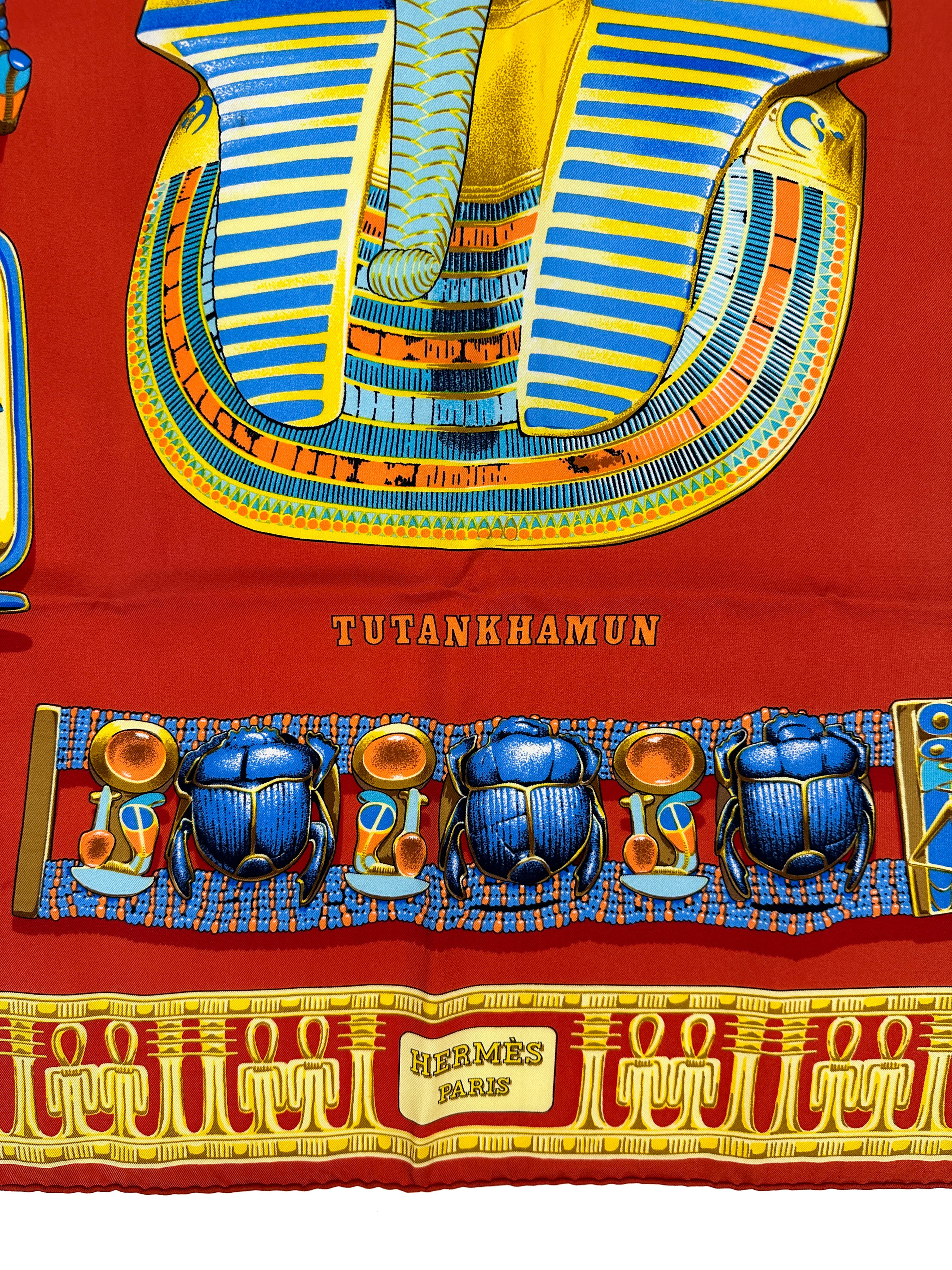 HERMES カレ90 TUTANKHAMUN シルクスカーフ エルメス Hermès Tutankhamun 90