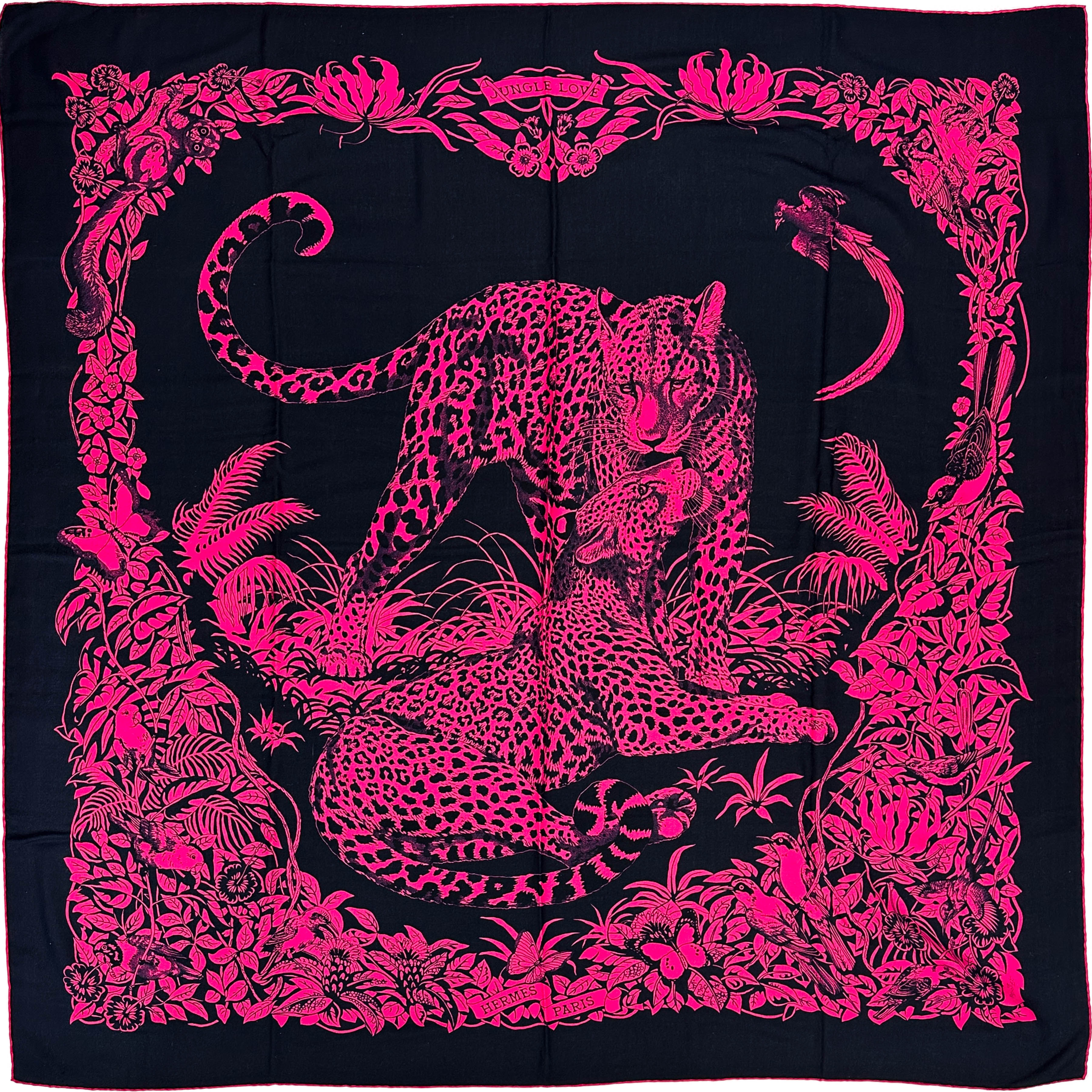 Hermès Jungle Love Tatouages Cashmere Silk 140