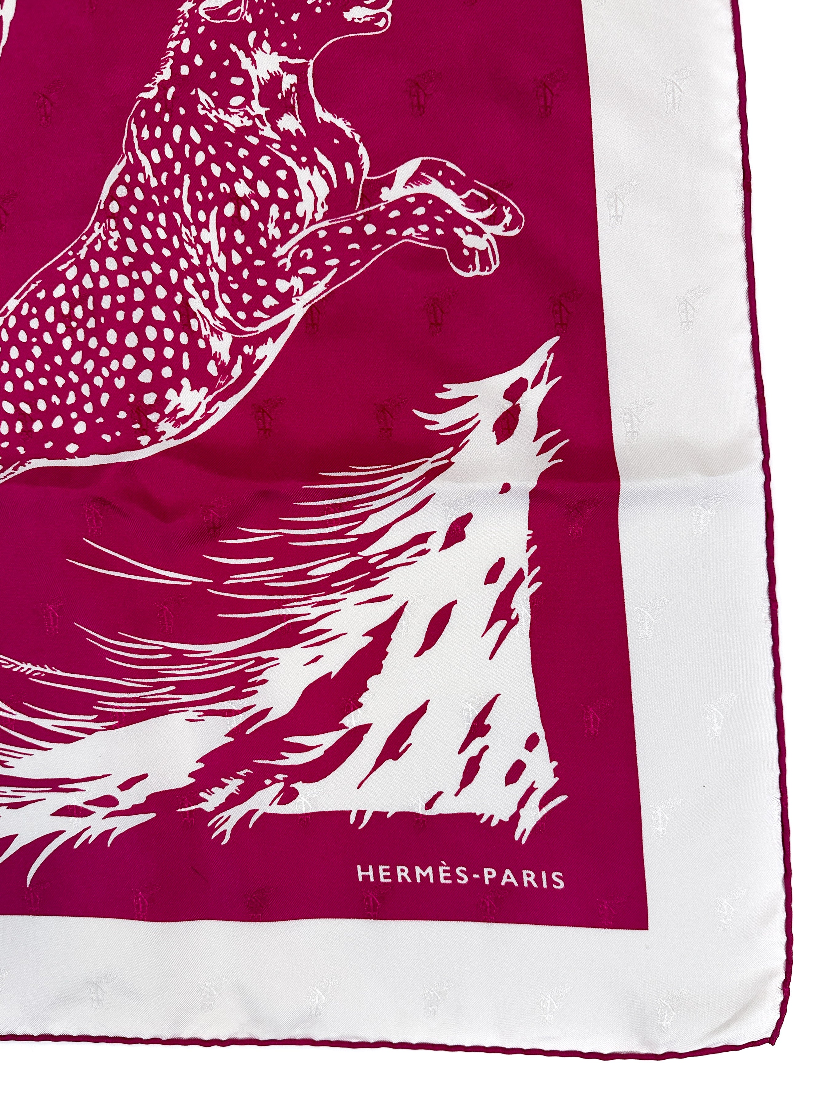 Hermès Guépards Tatouages Jacquard 90