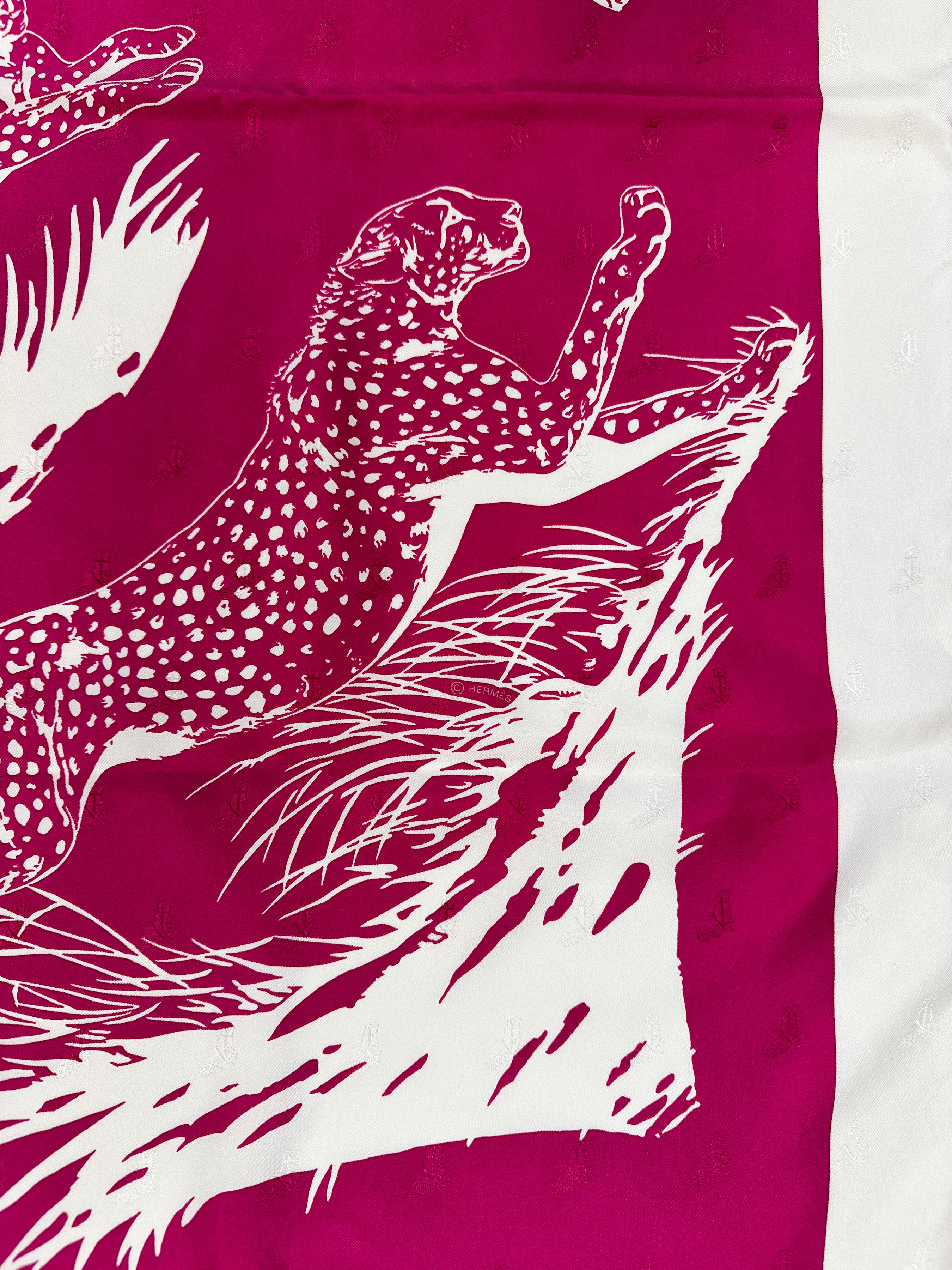 Hermès Guépards Tatouages Jacquard 90