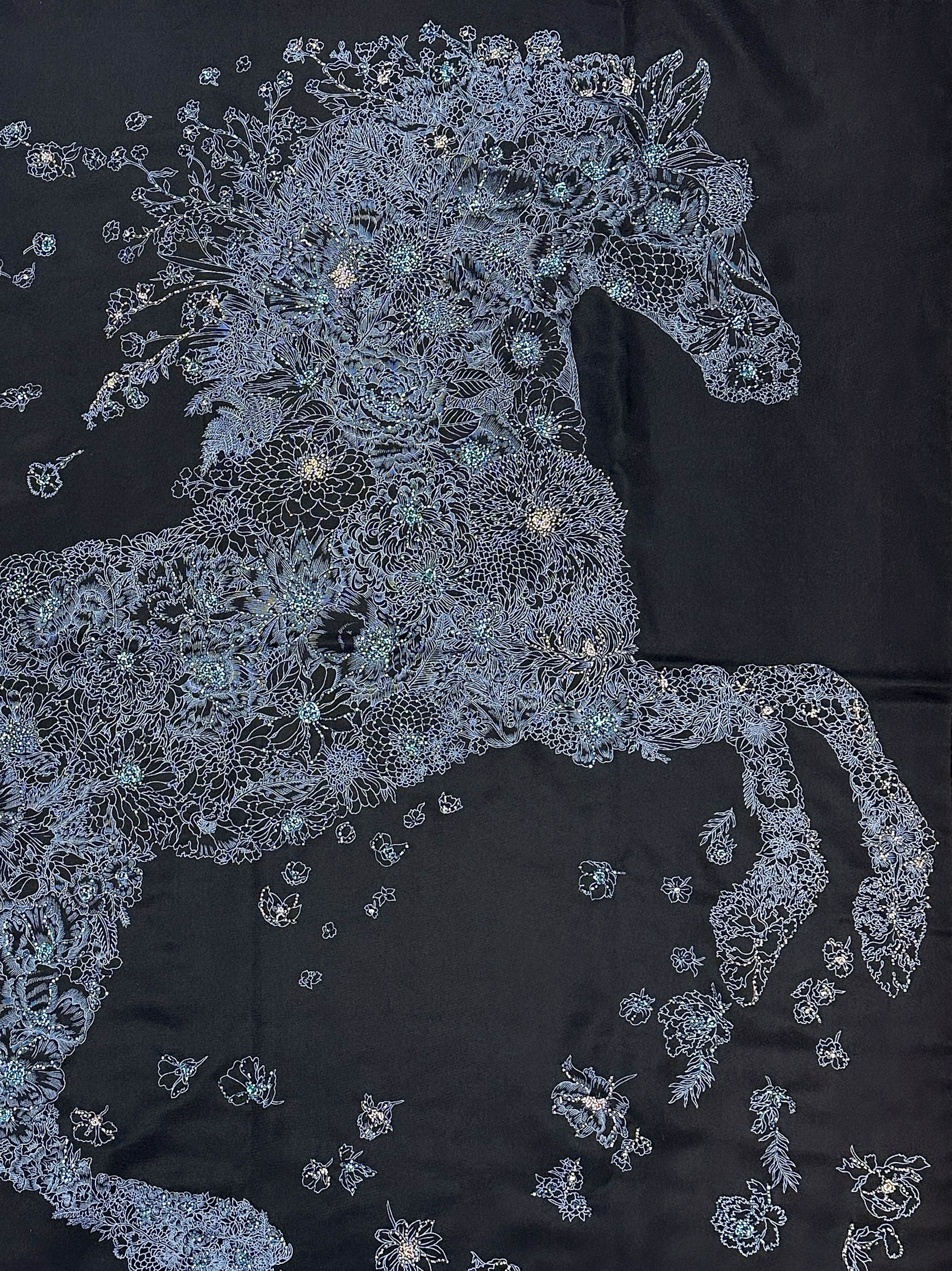 Hermès Robe Légère Beaded Exceptional 90