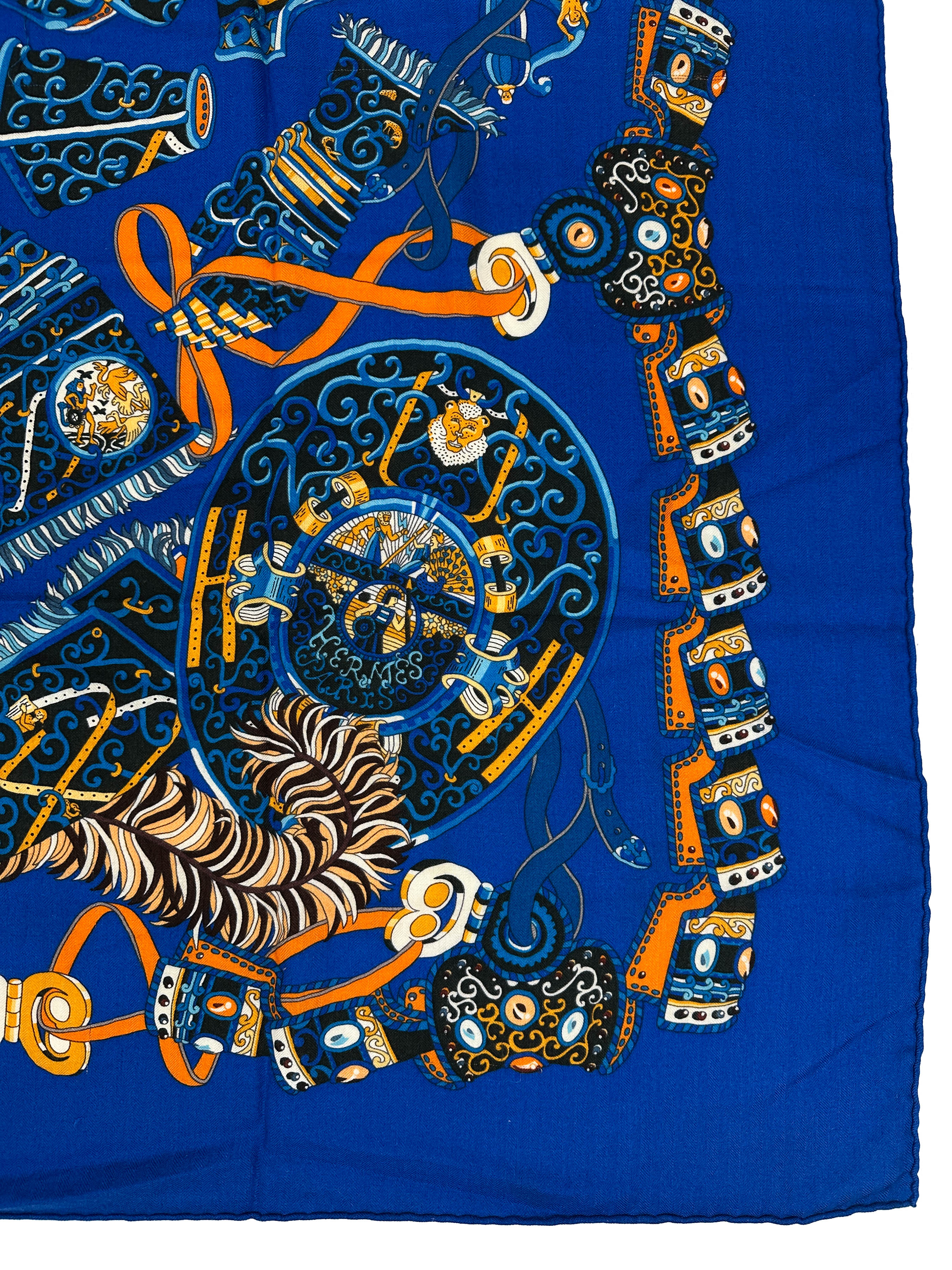 Hermès Sous L'Egide de Mars Cashmere Silk 140