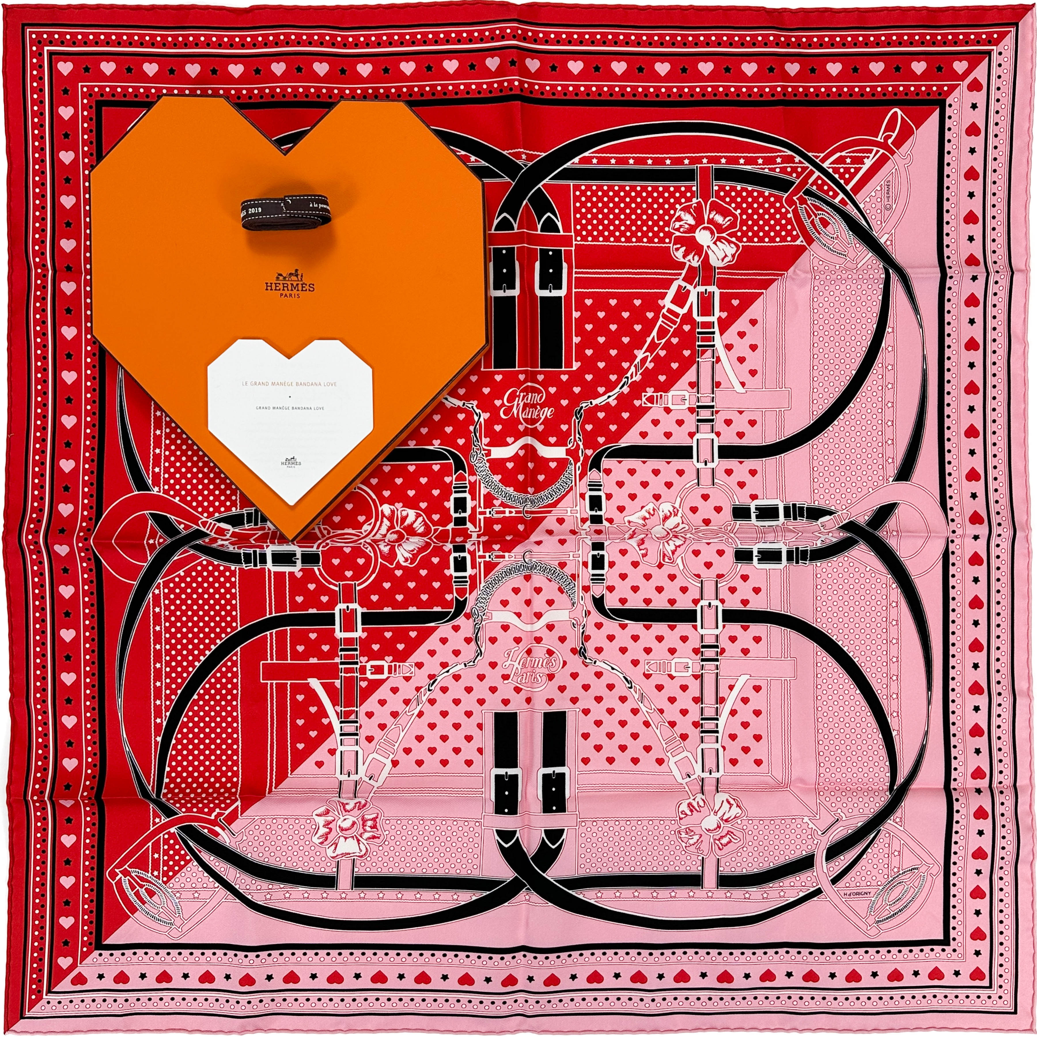 Hermès Le Grand Manège Bandana Love 70