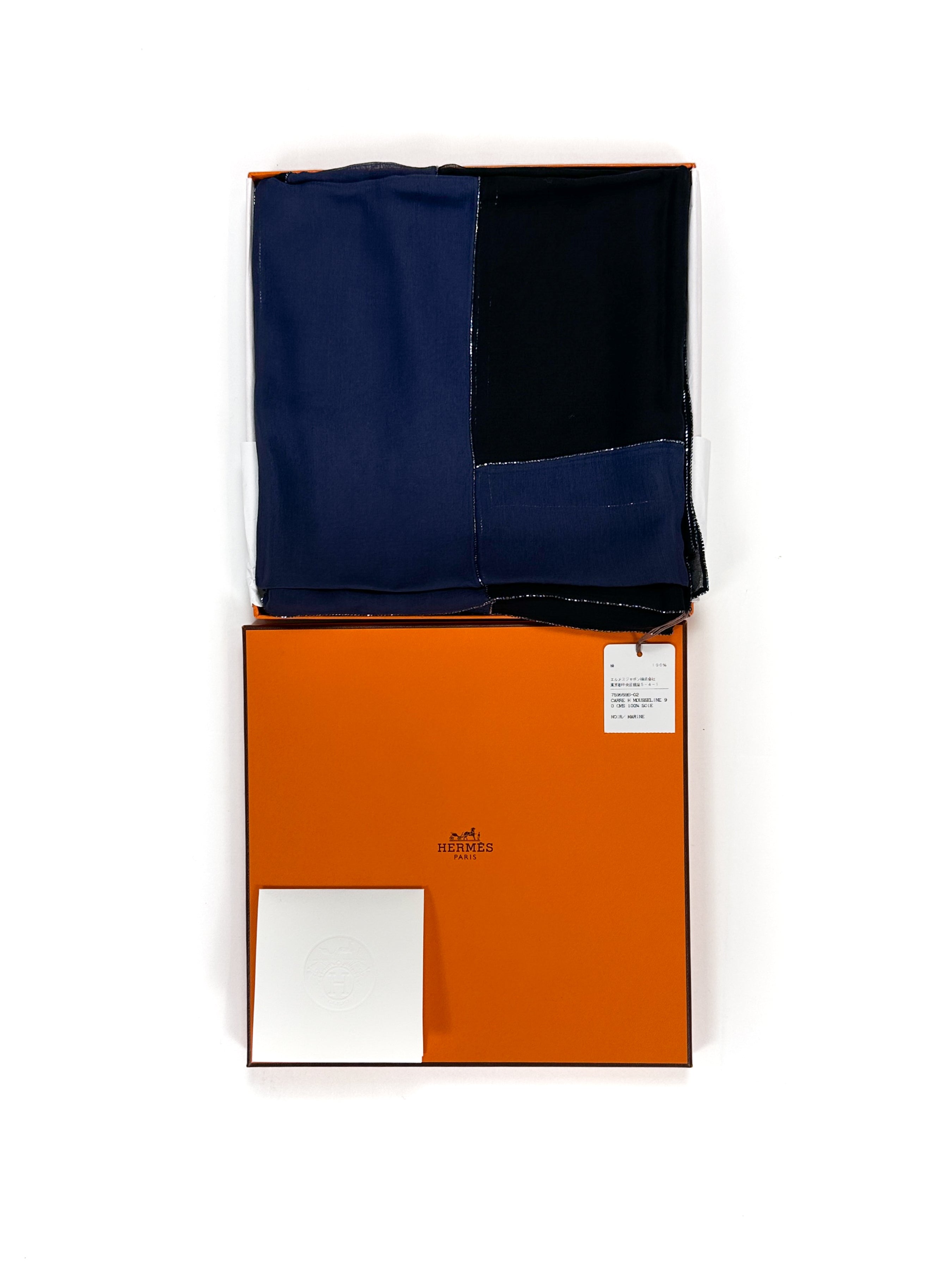 Hermès Carré Hermès Mousseline Exceptional Beaded 90