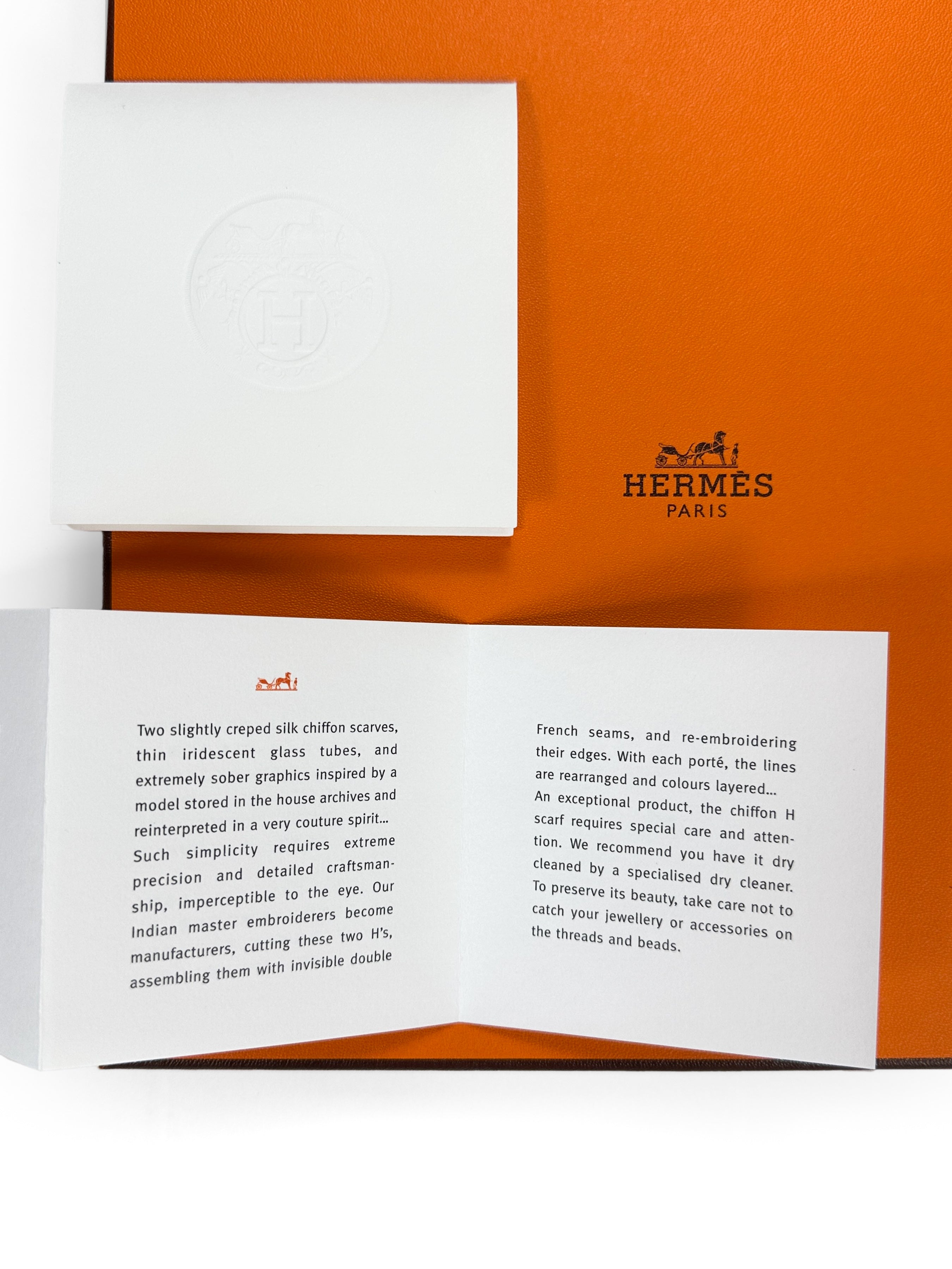 Hermès Carré Hermès Mousseline Exceptional Beaded 90