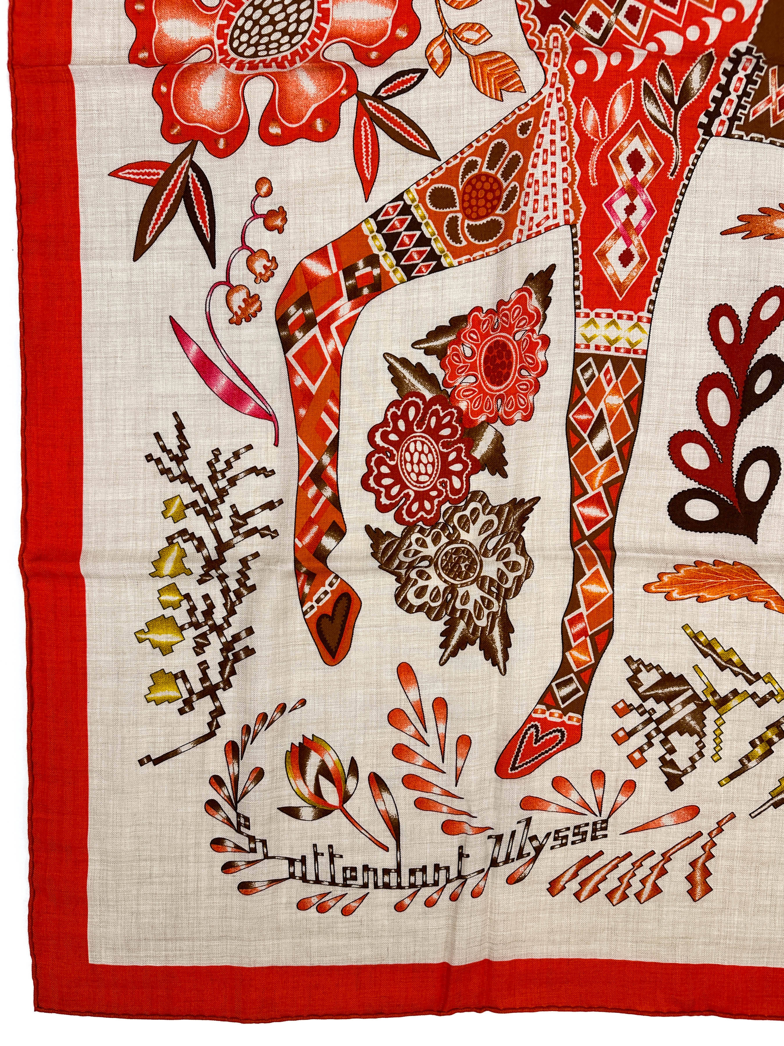 Hermès En Attendant Ulysse Cashmere Silk 140