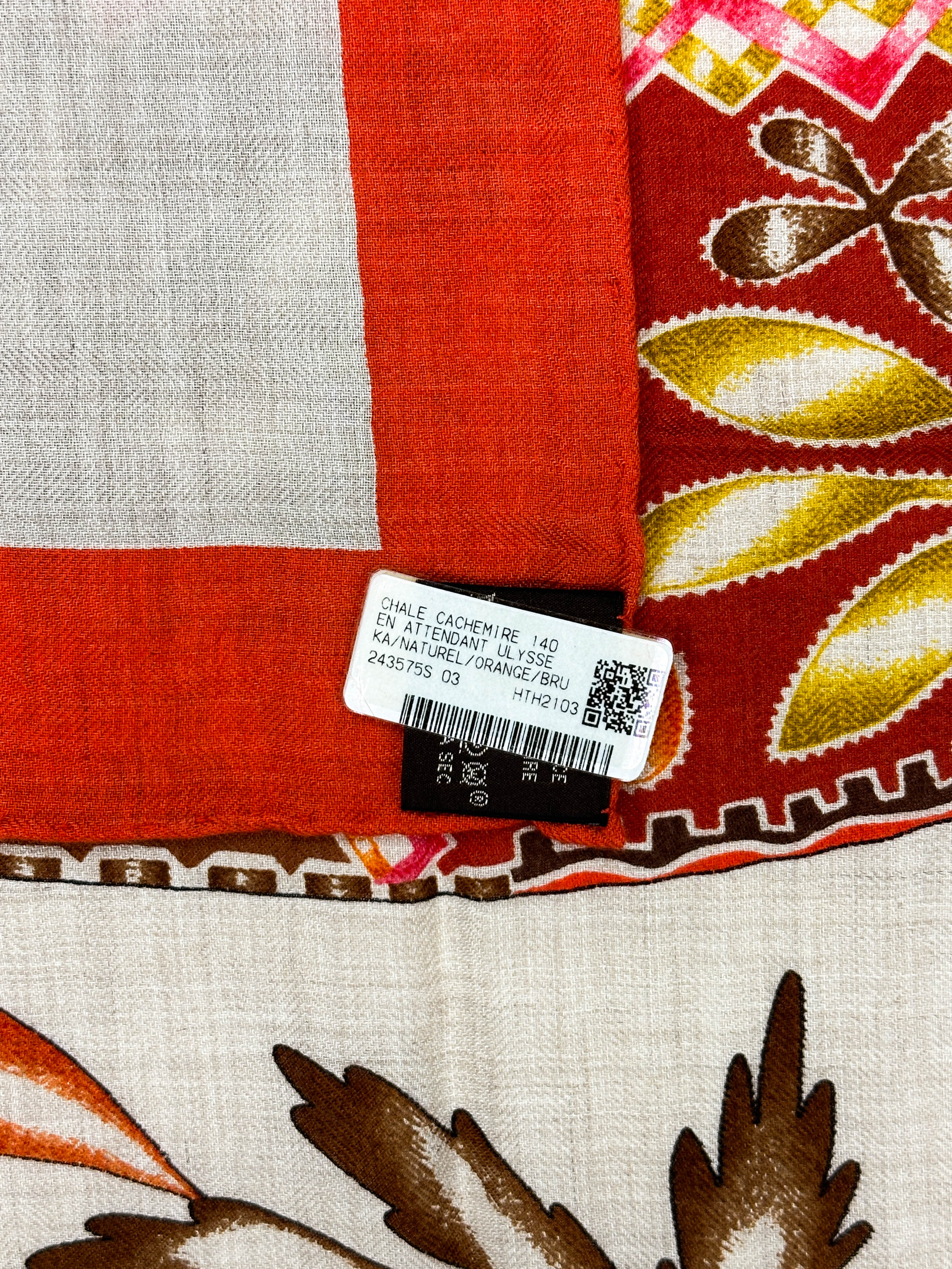 Hermès En Attendant Ulysse Cashmere Silk 140