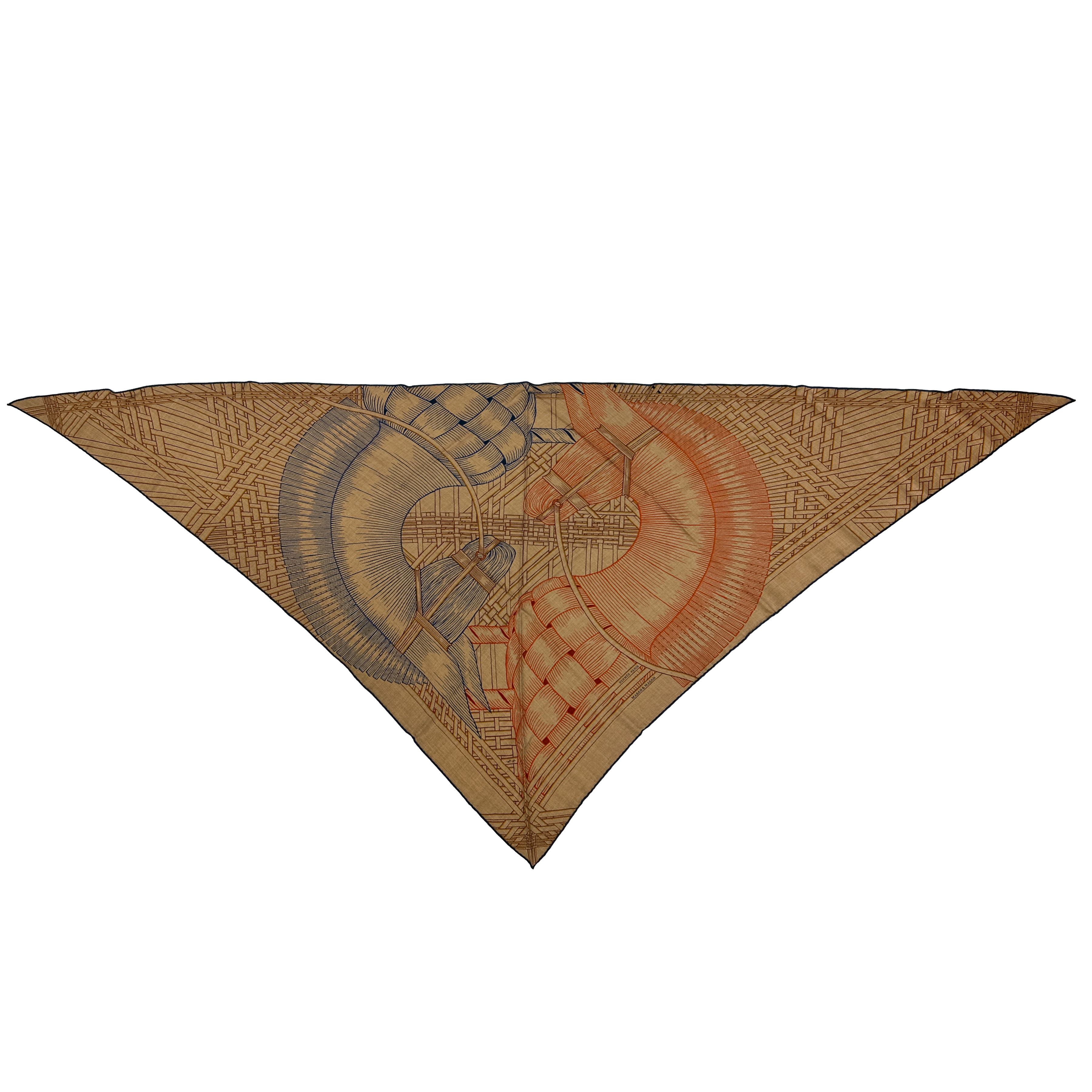Hermès Masan & Masan Cashmere Silk Giant Triangle