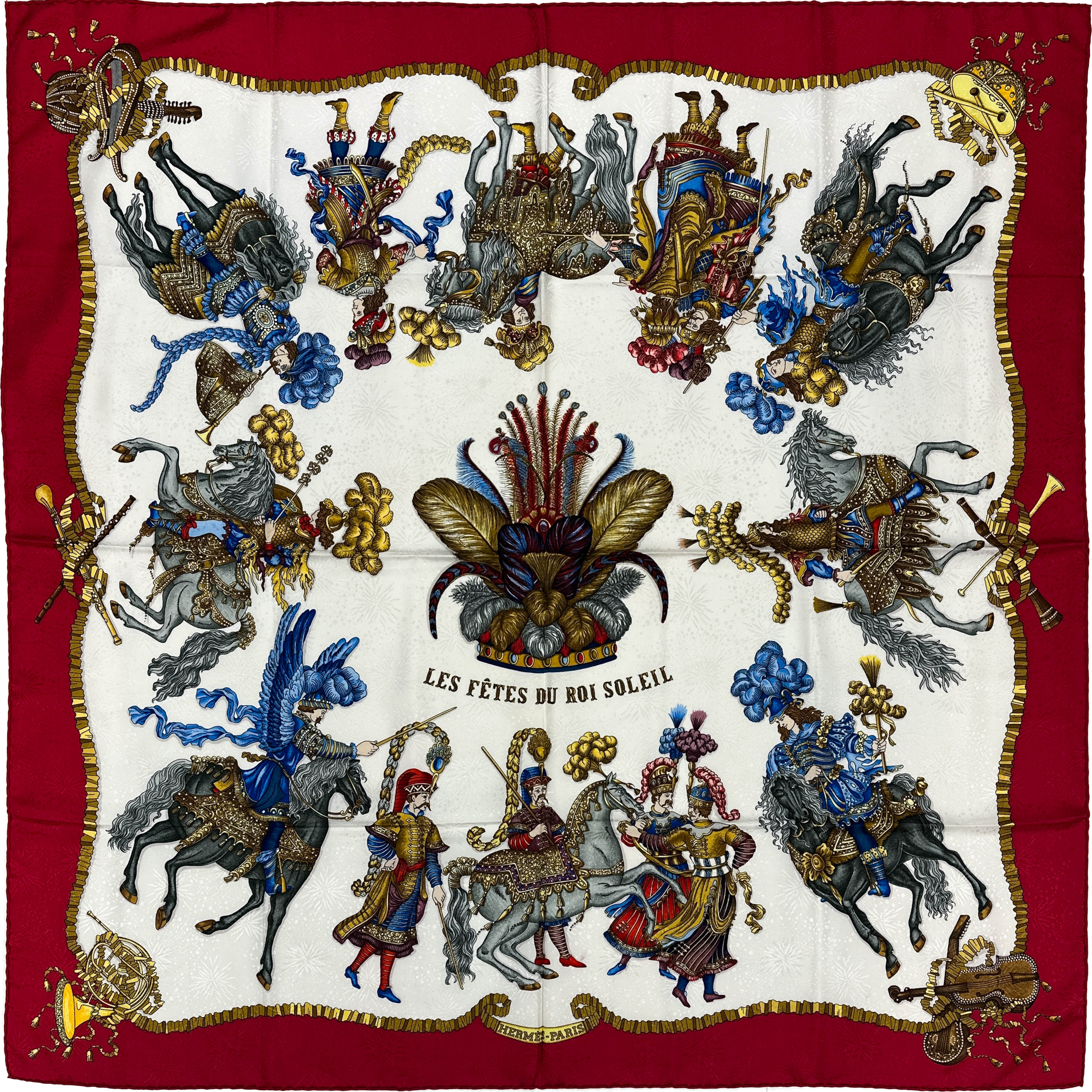 Hermès Les Fêtes du Roi Soleil Jacquard 90