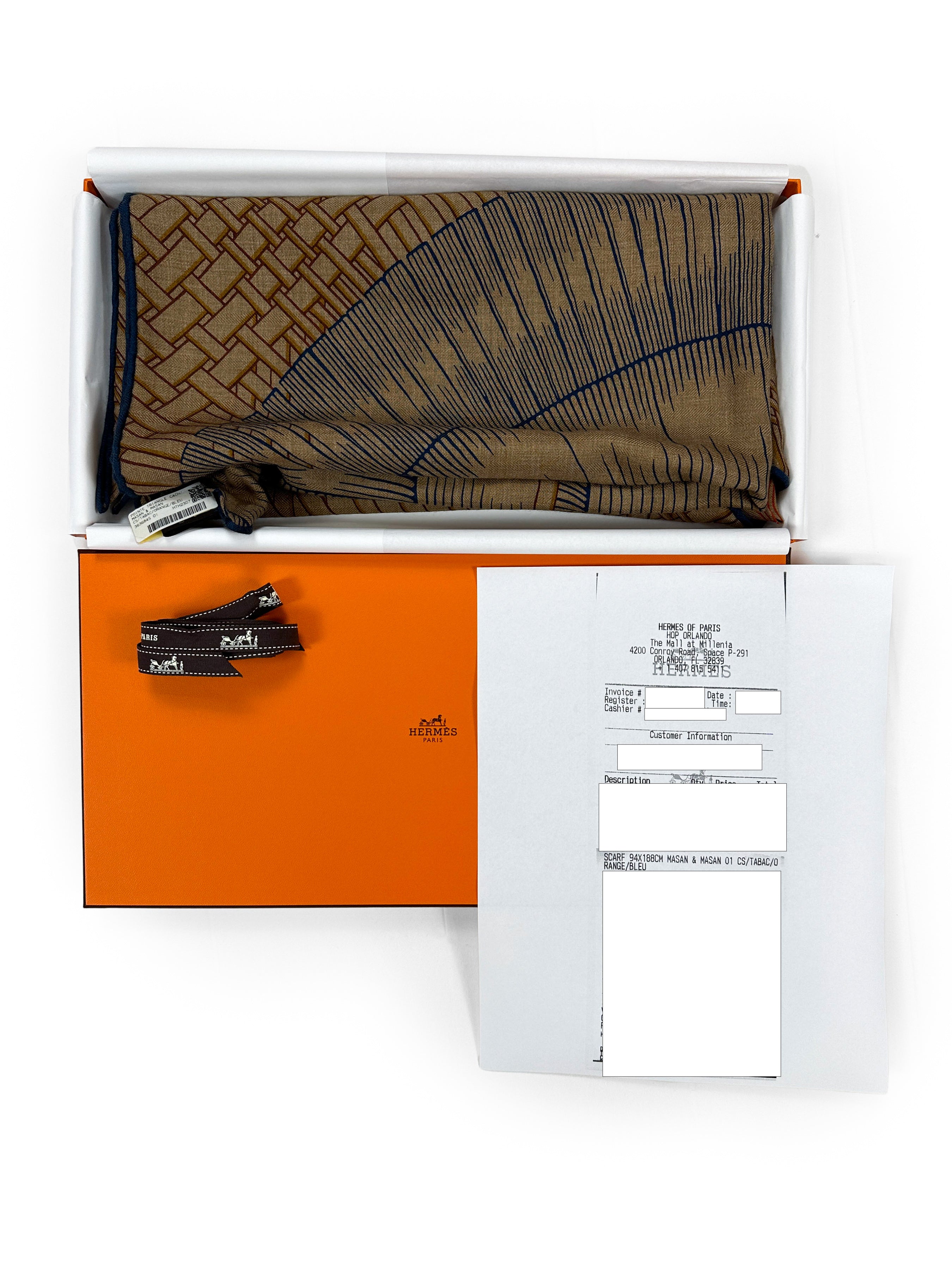 Hermès Masan & Masan Cashmere Silk Giant Triangle