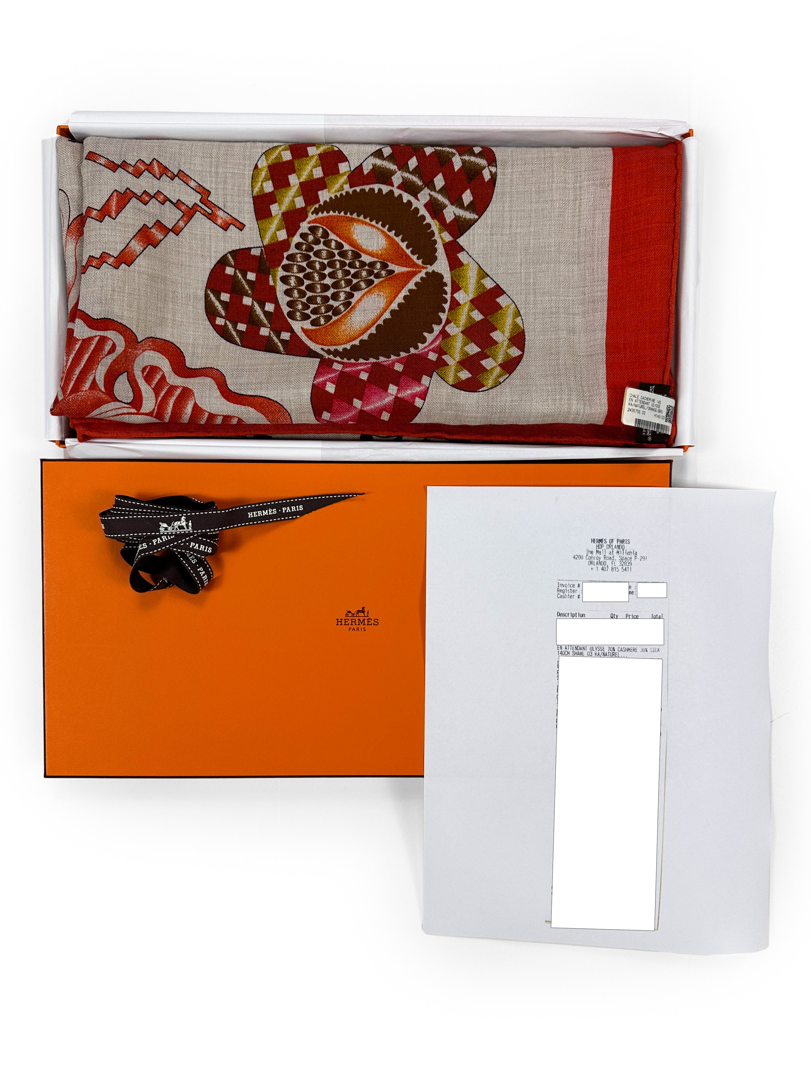 Hermès En Attendant Ulysse Cashmere Silk 140