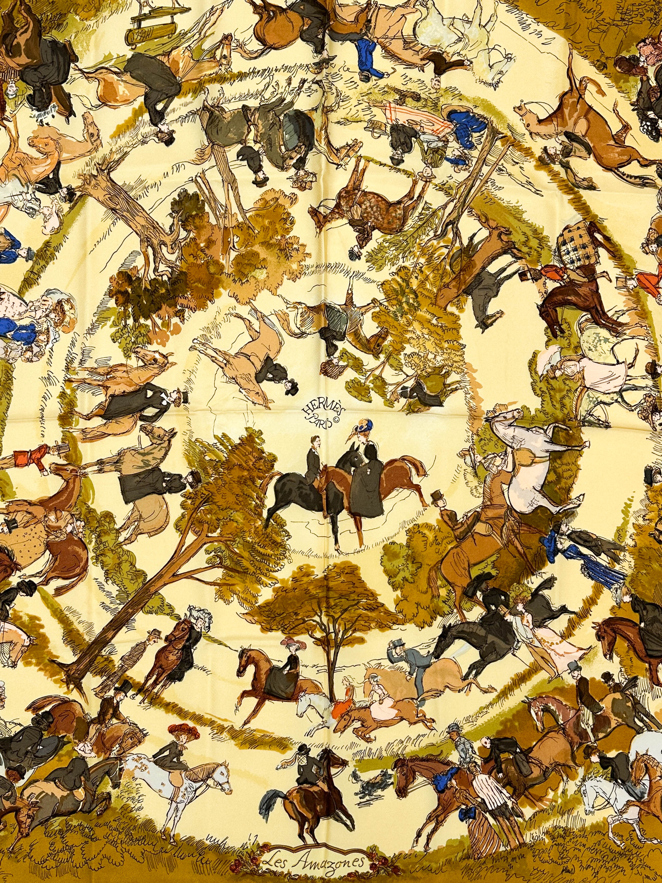 Hermès Les Amazones II 90