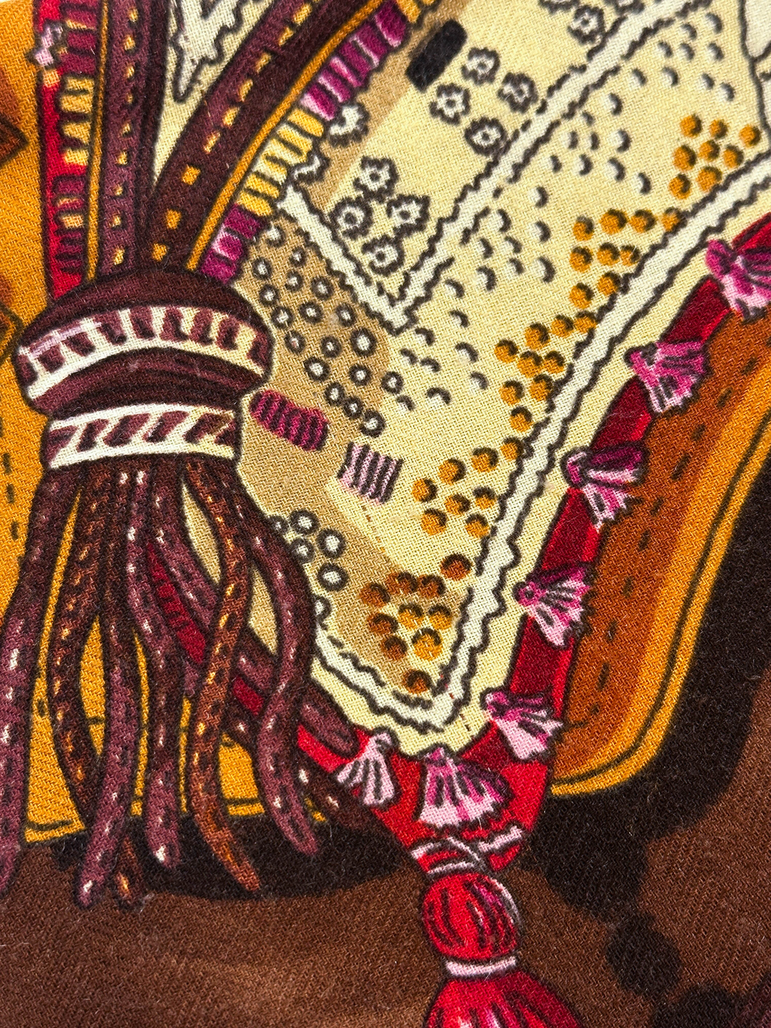 Hermès La Danse du Cheval Marwari Cashmere Silk 140