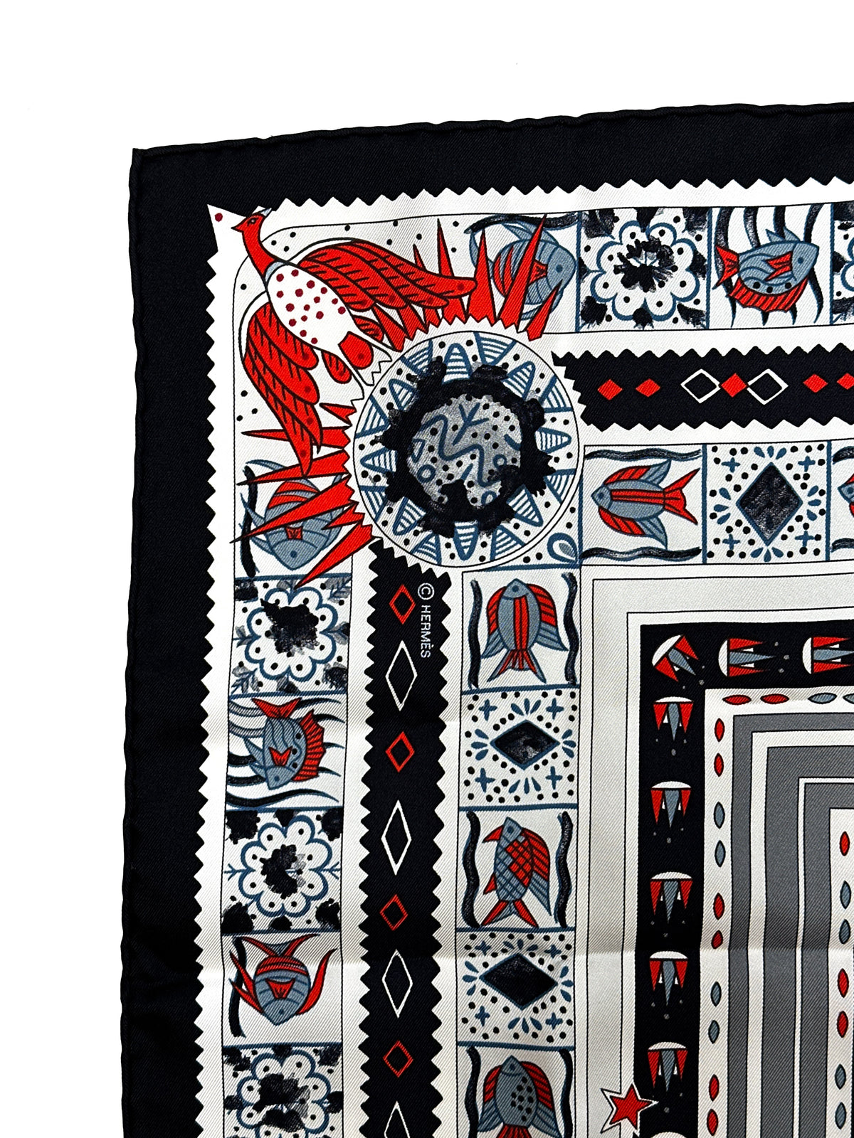 Hermès Ors Bleus d'Afrique 90