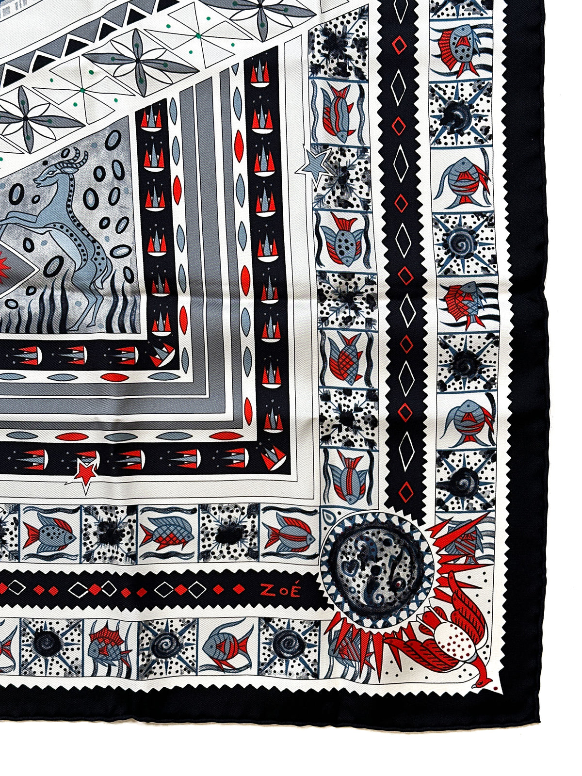 Hermès Ors Bleus d'Afrique 90