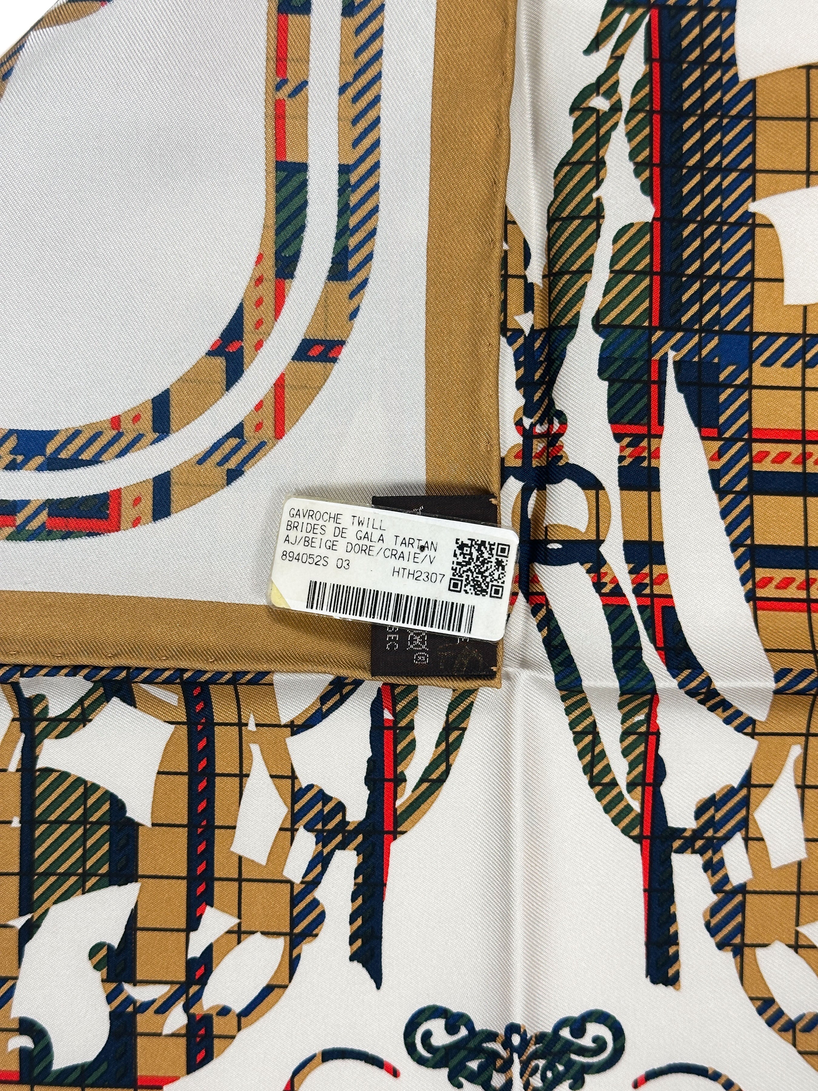 Hermès Brides de Gala Tartan 45